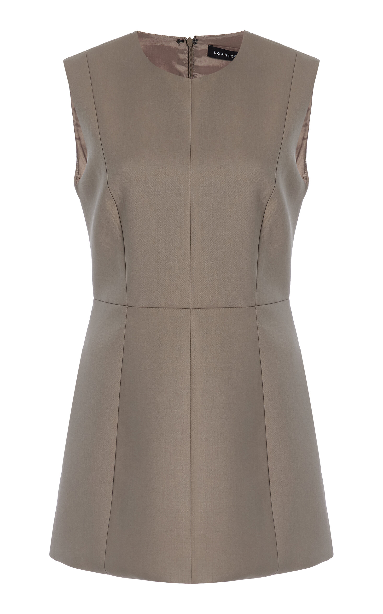 Sev Tailored Wool Top In Neutral