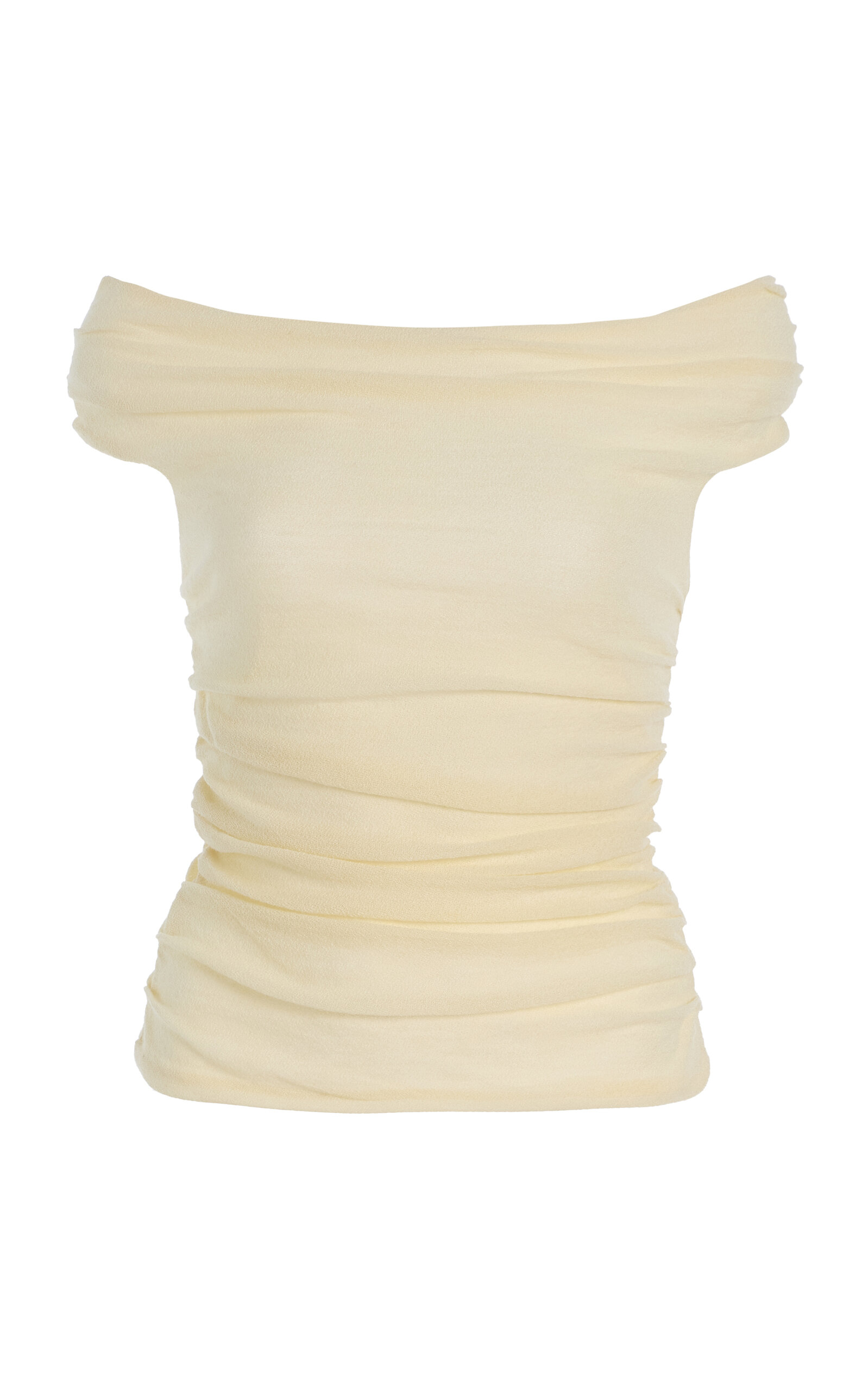 Moré Noir Ida Wool-Blend Jersey Top - Ivory - Women's Clothing