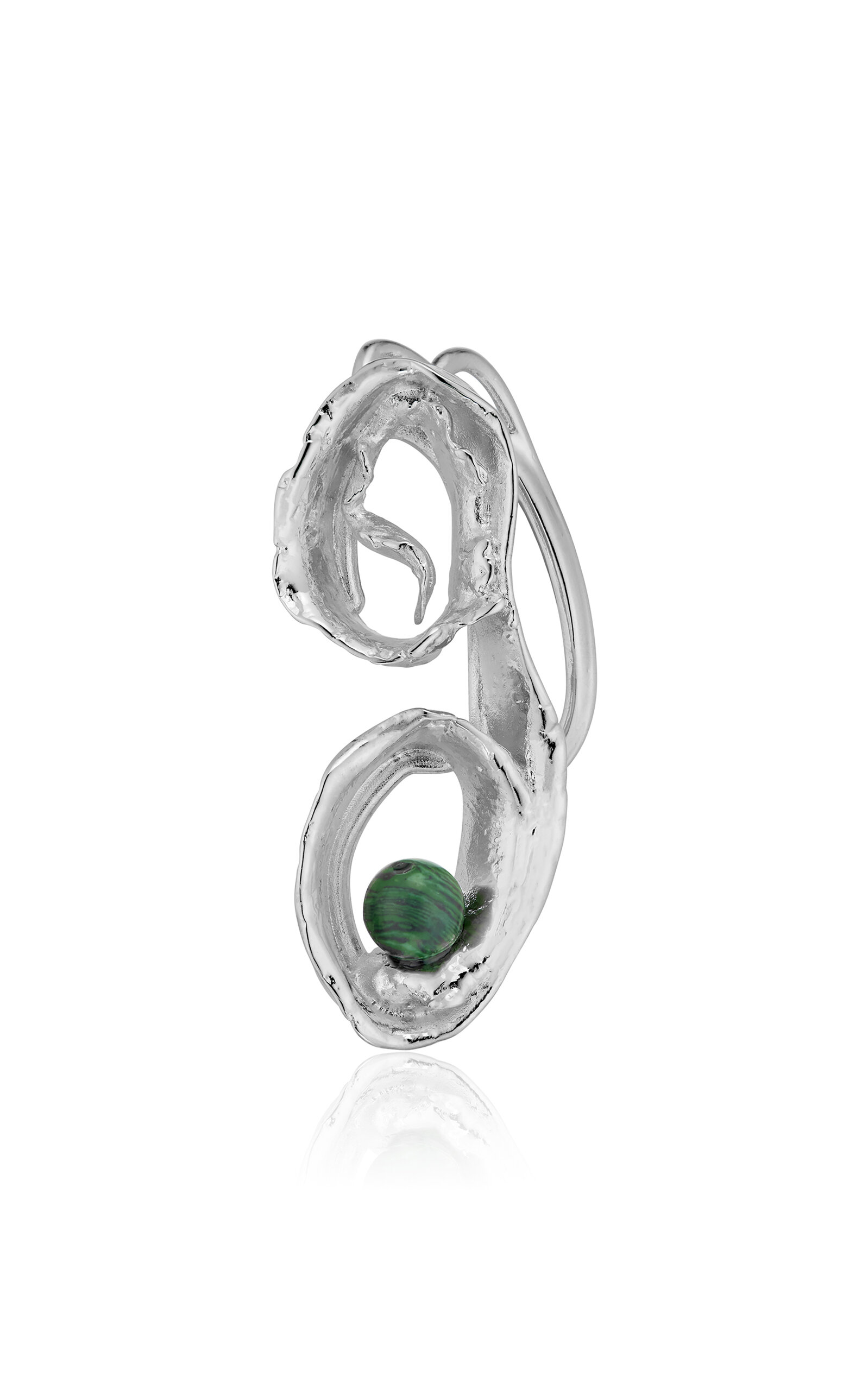 Spiral Pearl Over Ear Cuff