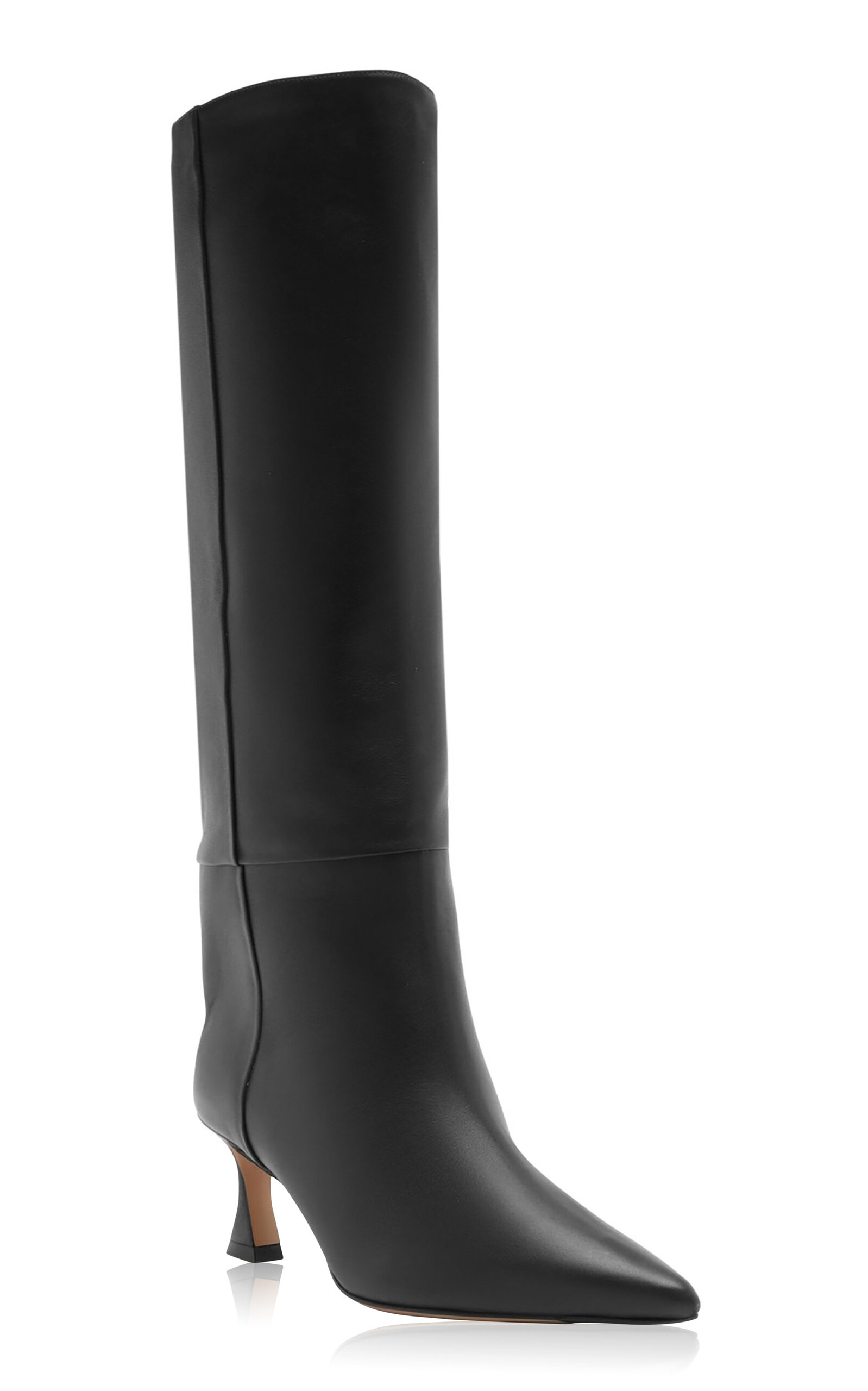 Alexandre Birman Brena Leather Boots In Black