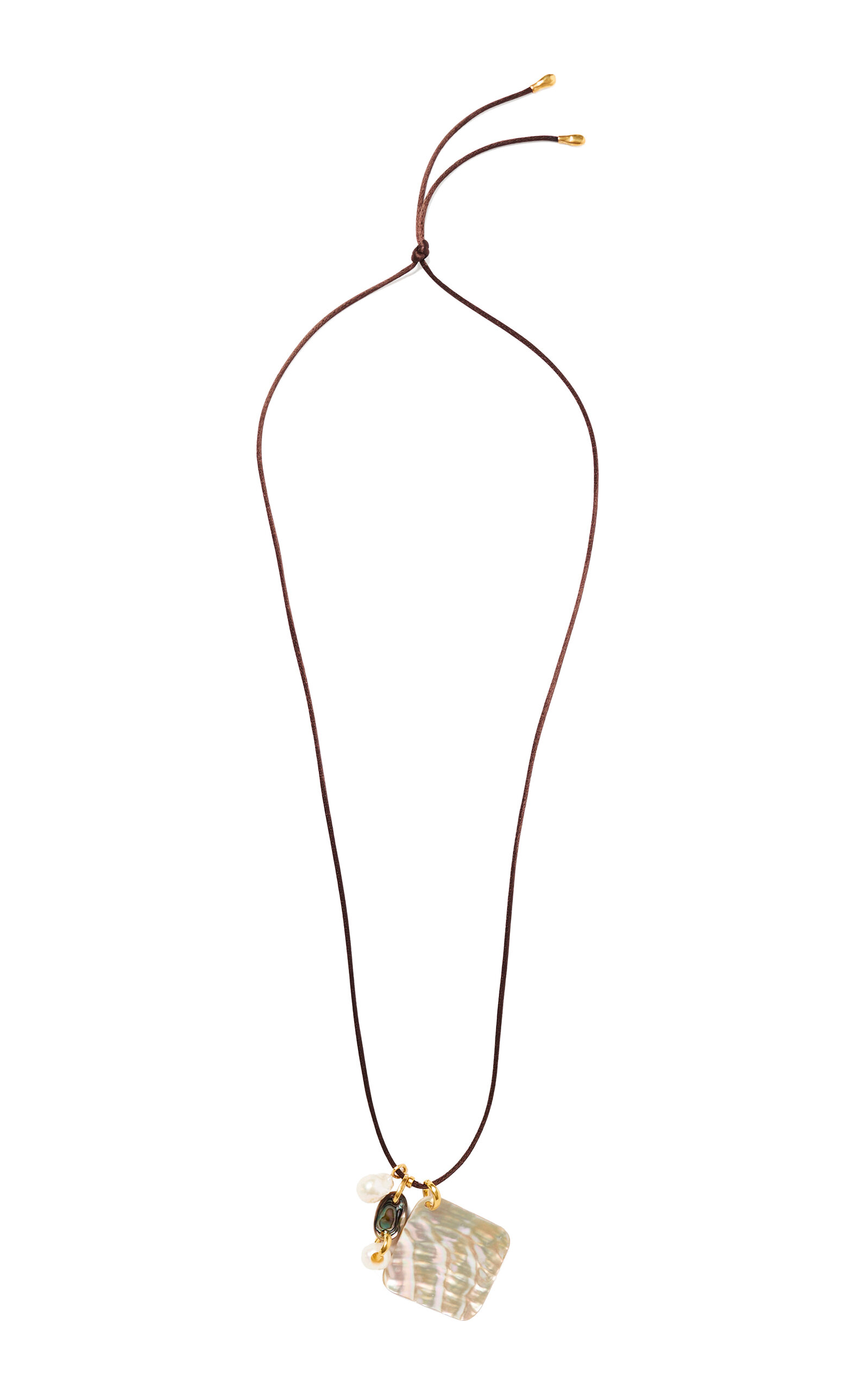 Chan Luu Venice Silk Charm Necklace - Brown - OS - Moda Operandi - Women's Jewelry And Watches