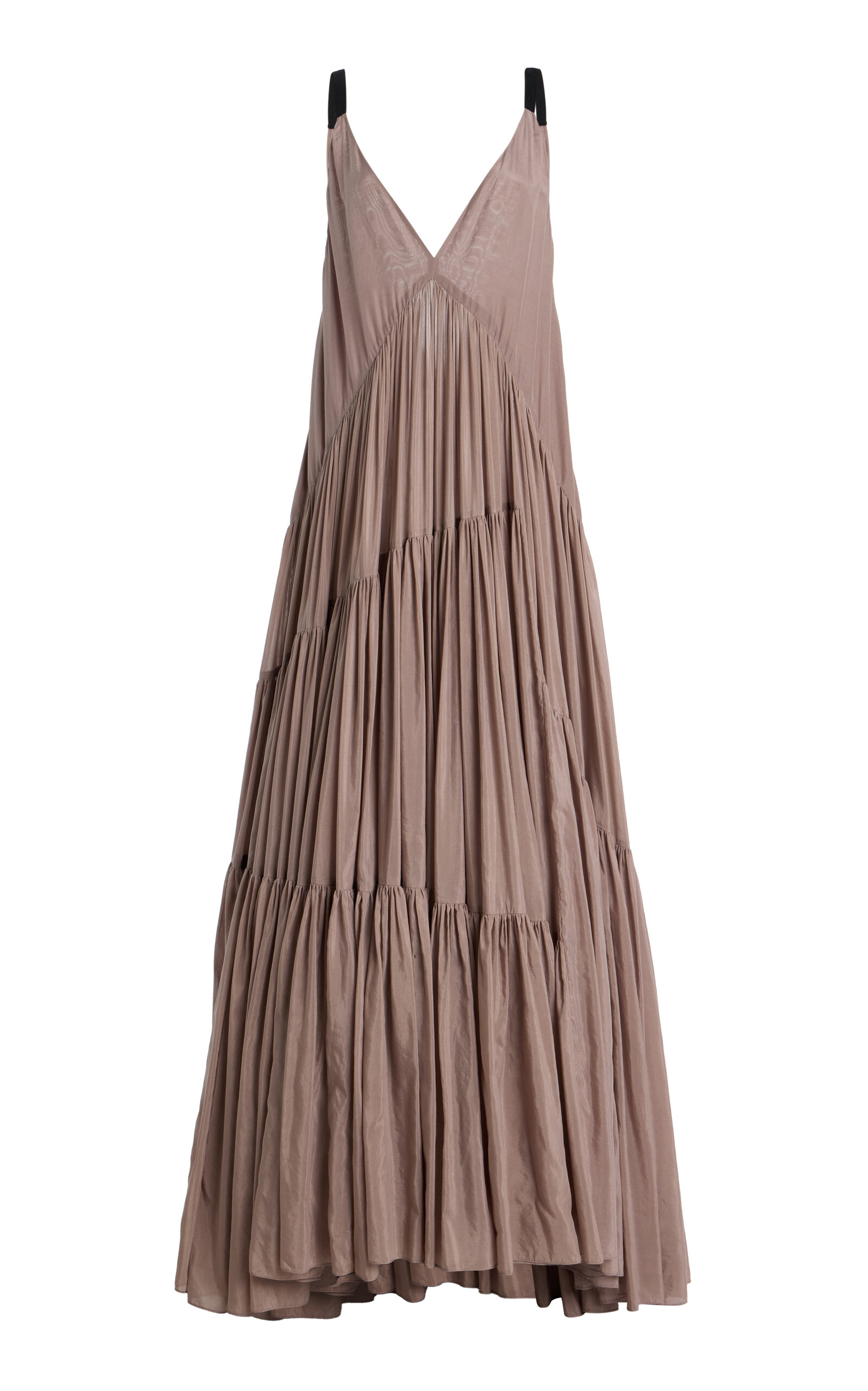 Temily Exclusive Theatre for Dreamers Tiered Silk-Blend Gown - Women's Clothing