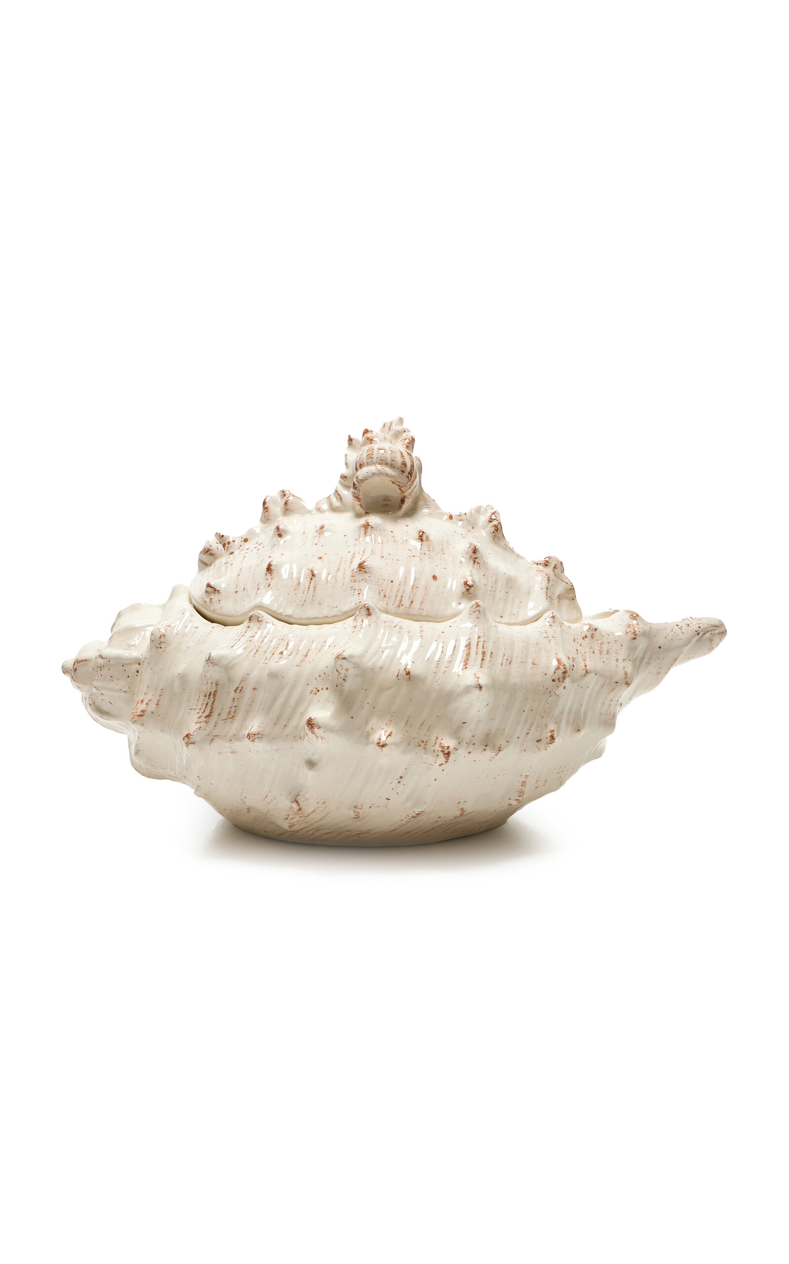 Shop Moda Domus Riviera Shell Ceramic Soup Tureen In White