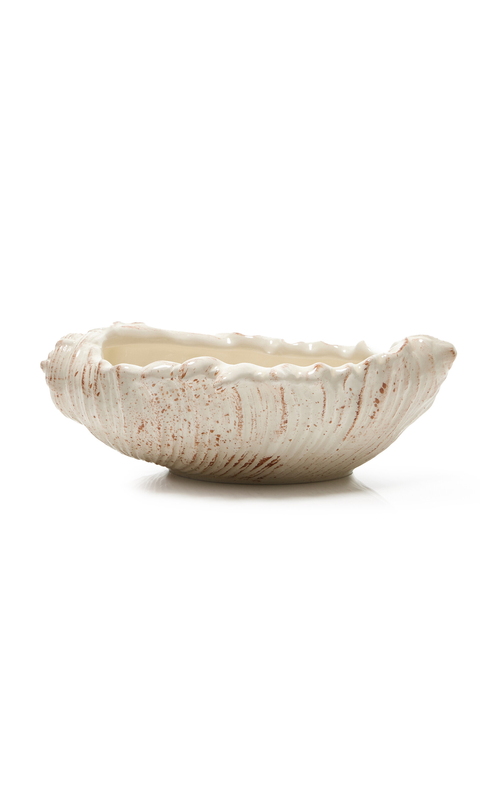 Moda Domus Riviera Small Shell Ceramic Centerpiece - White
