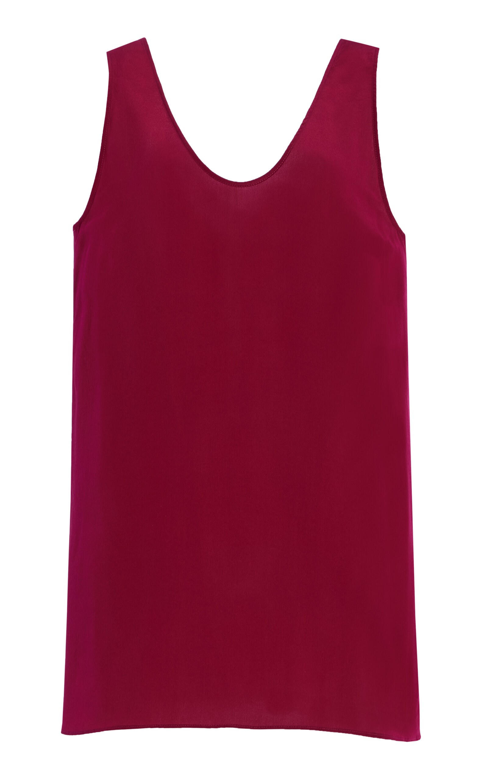Another Tomorrow Exclusive Silk Tank Top - Pink