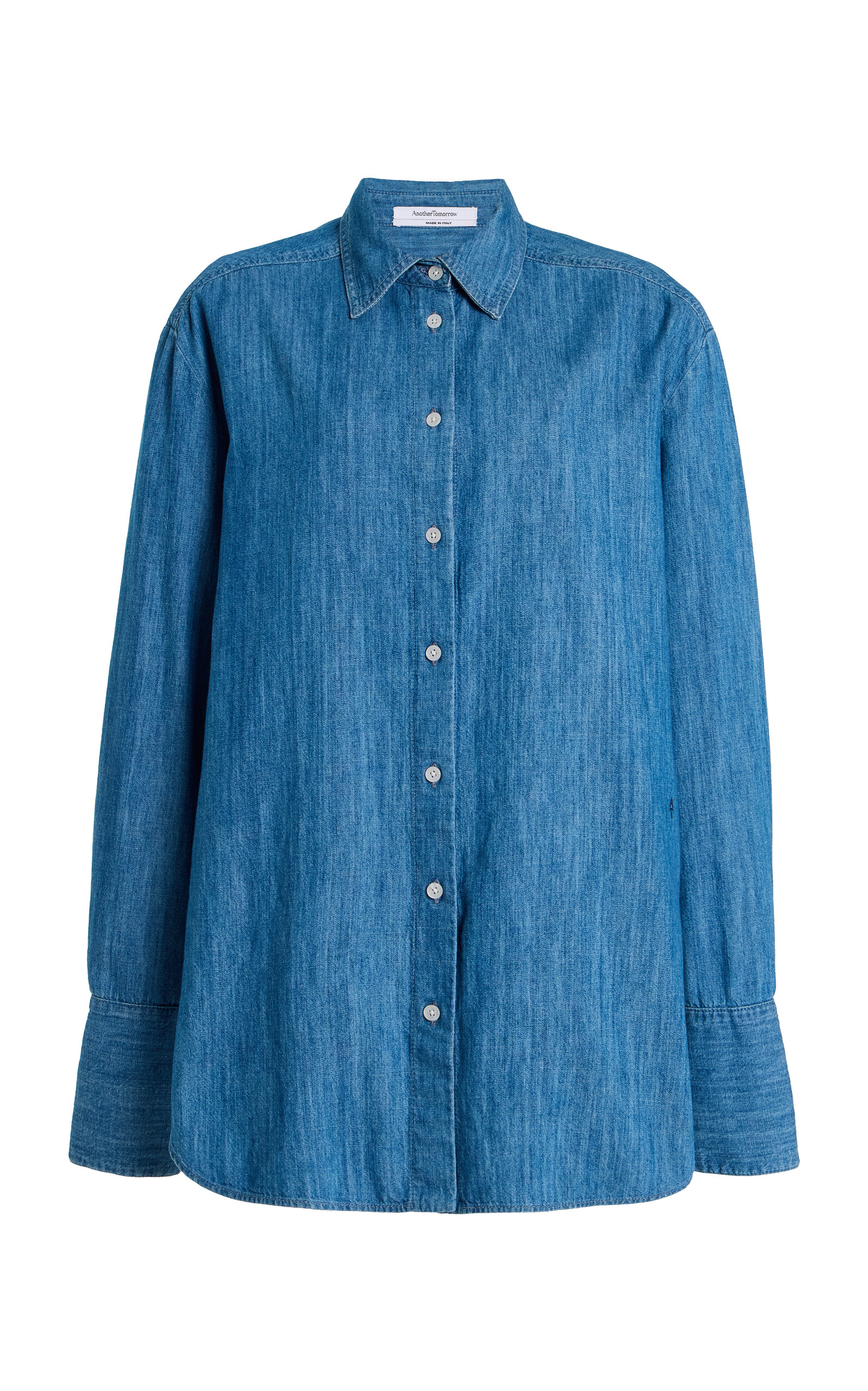 Another Tomorrow Exclusive Cotto Chambray Shirt