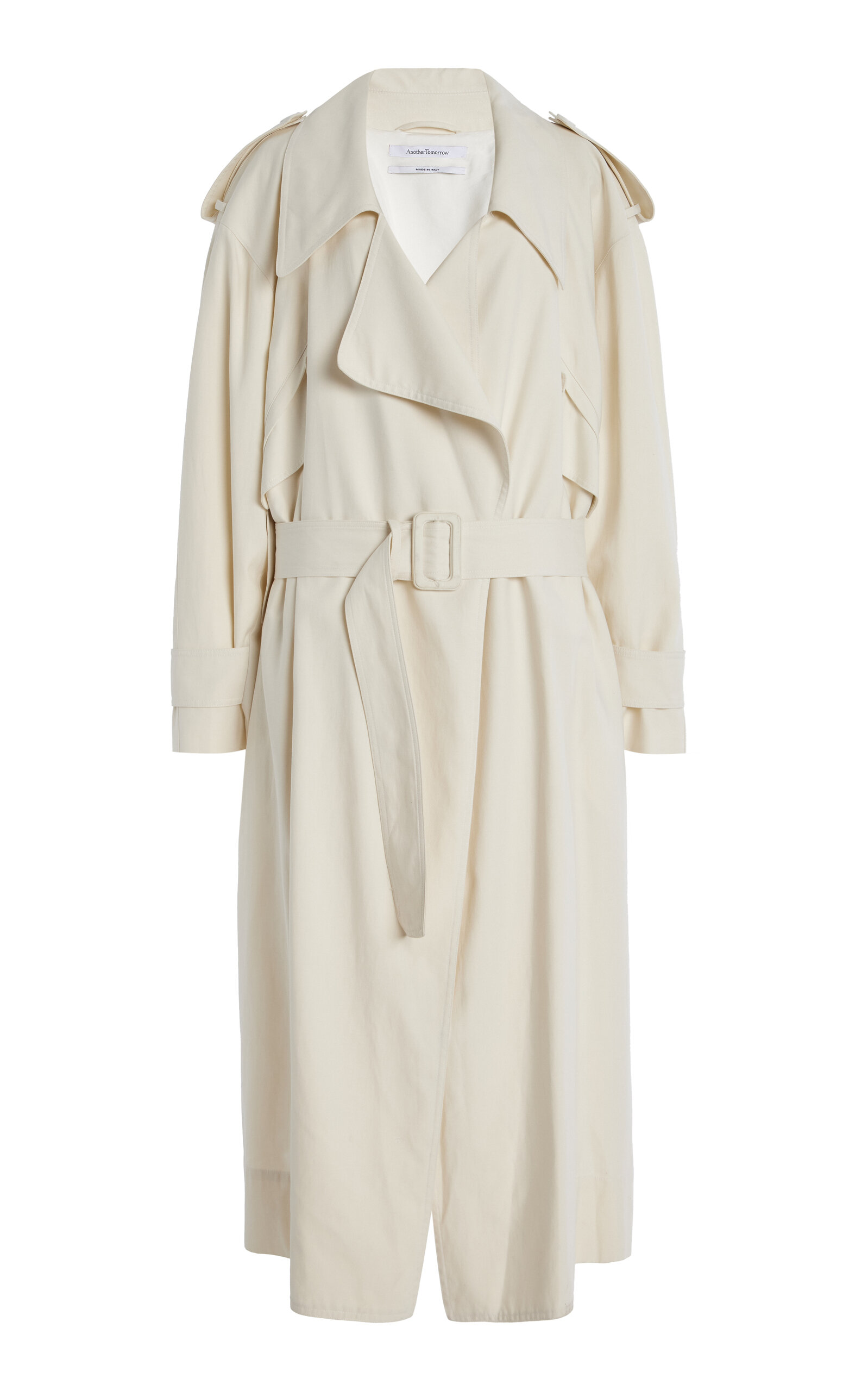 Another Tomorrow Cotton-blend Trench Coat