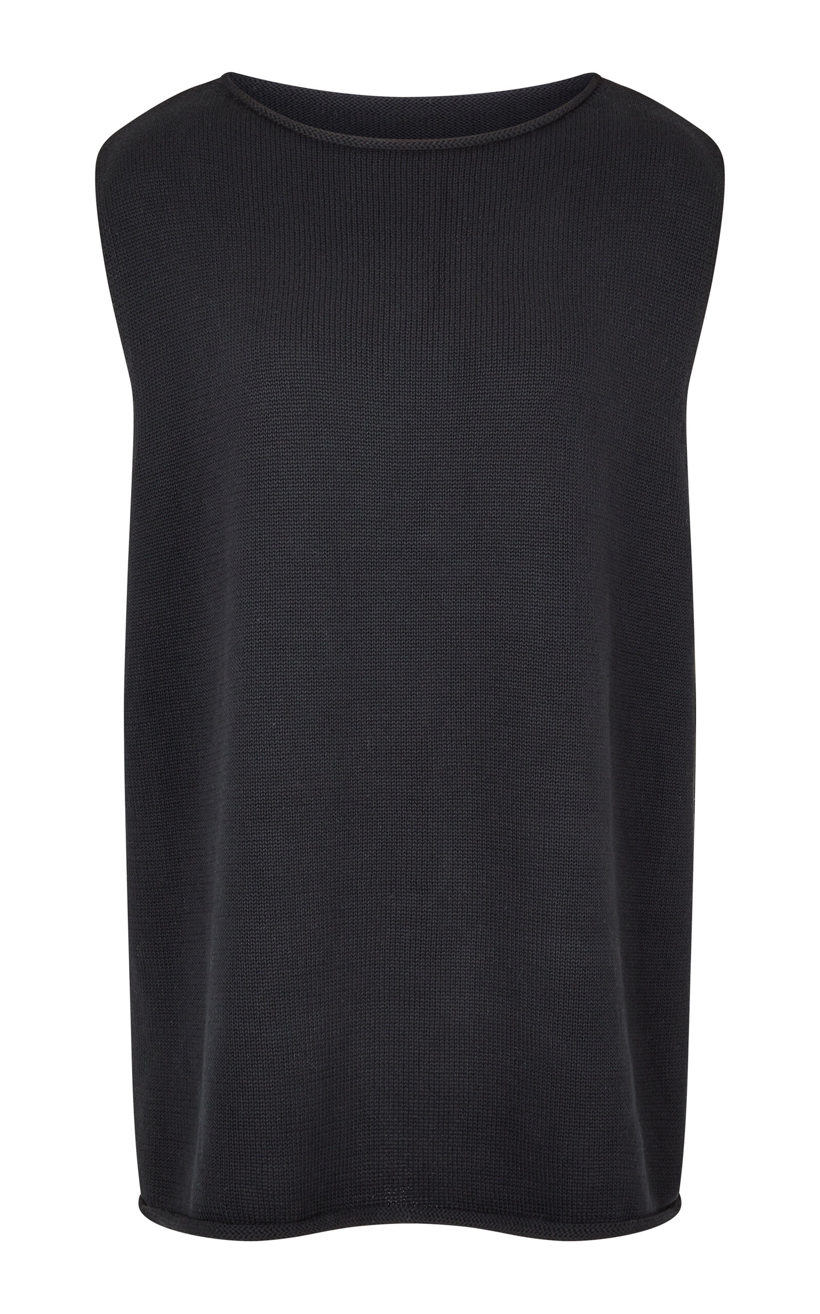 ELCE Exclusive Manon Knit Cotton Top - Black