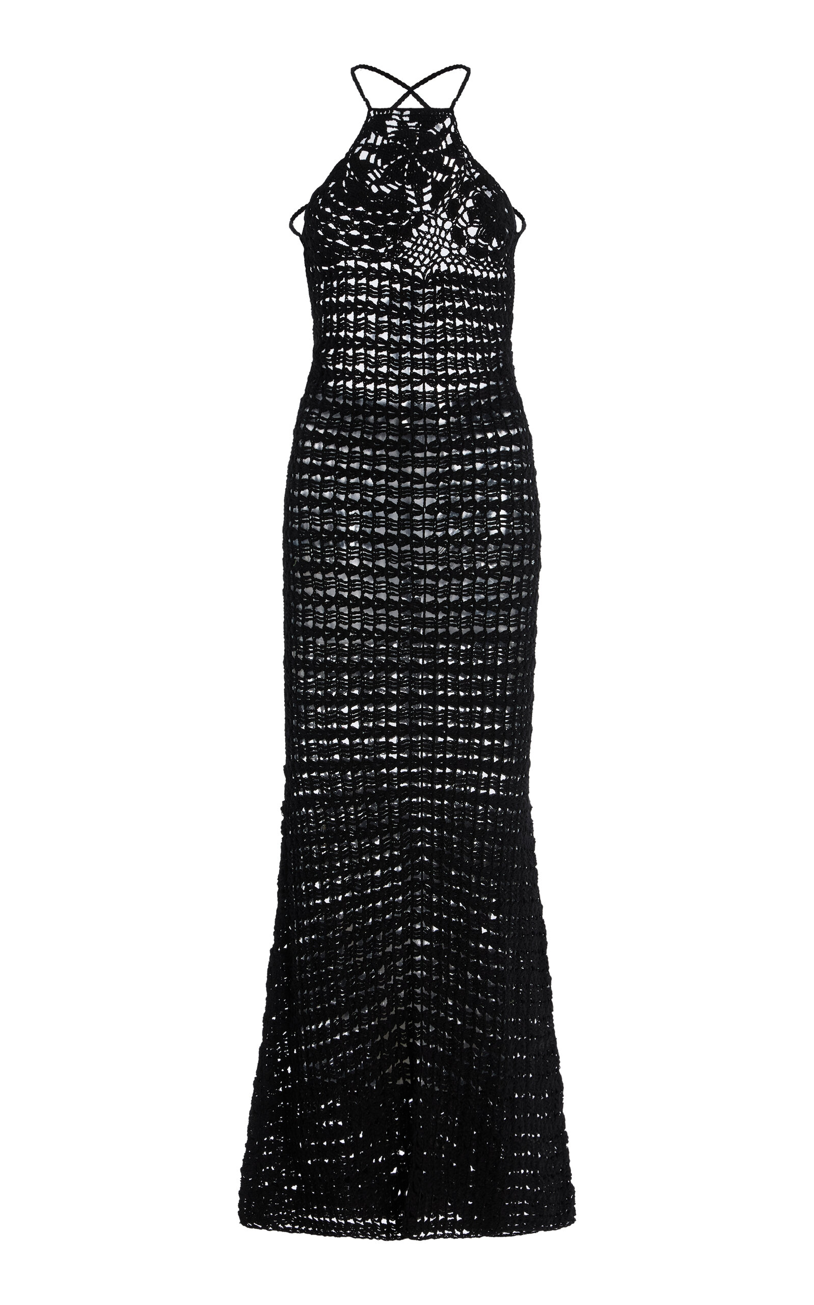 Akoia Swim Exclusive Diah Knit Cotton Maxi Dress - Black