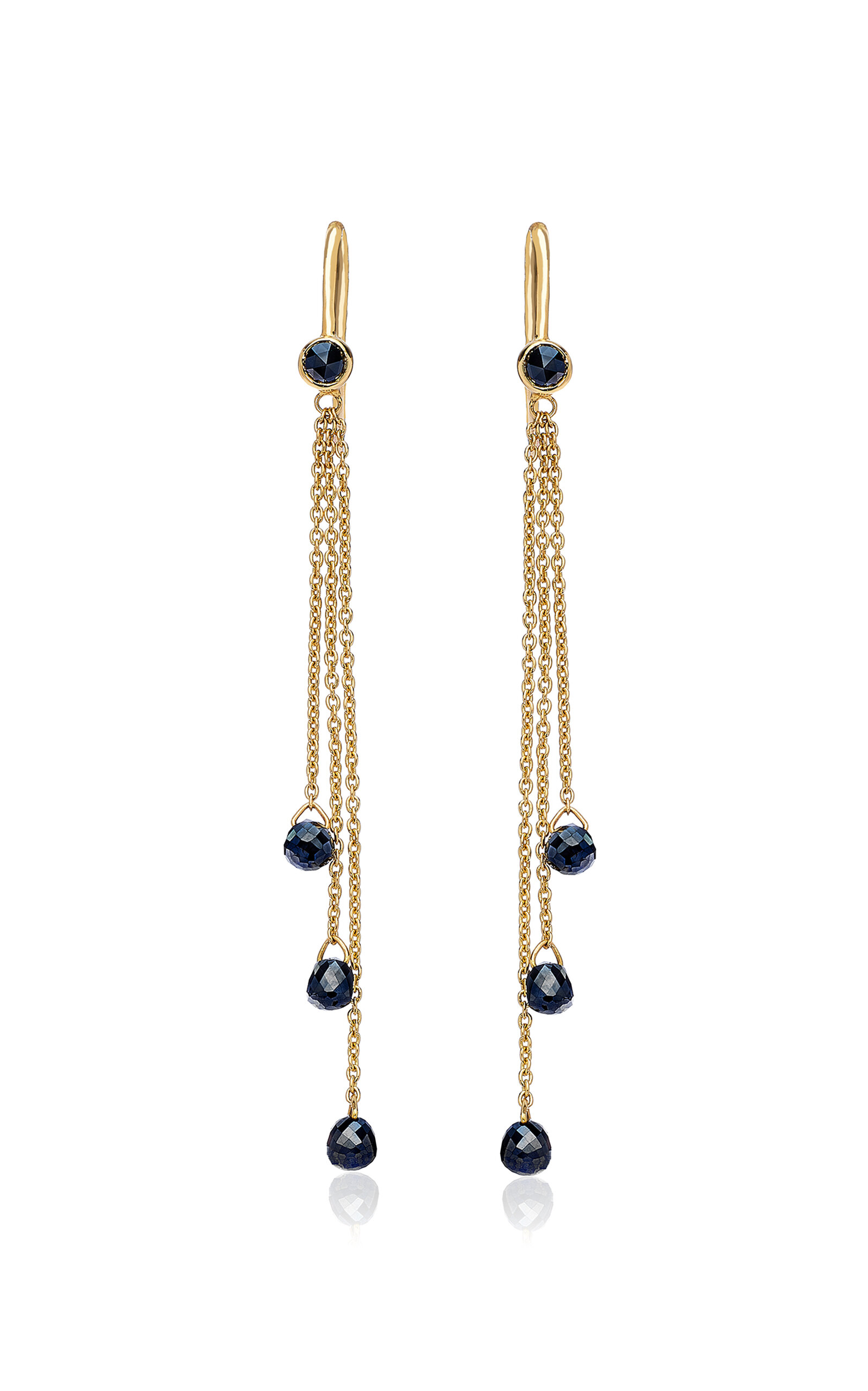 Sethi Couture - Noir Black Diamond 18K Yellow Gold Earrings - Gold - OS - Moda Operandi - Gifts For Her