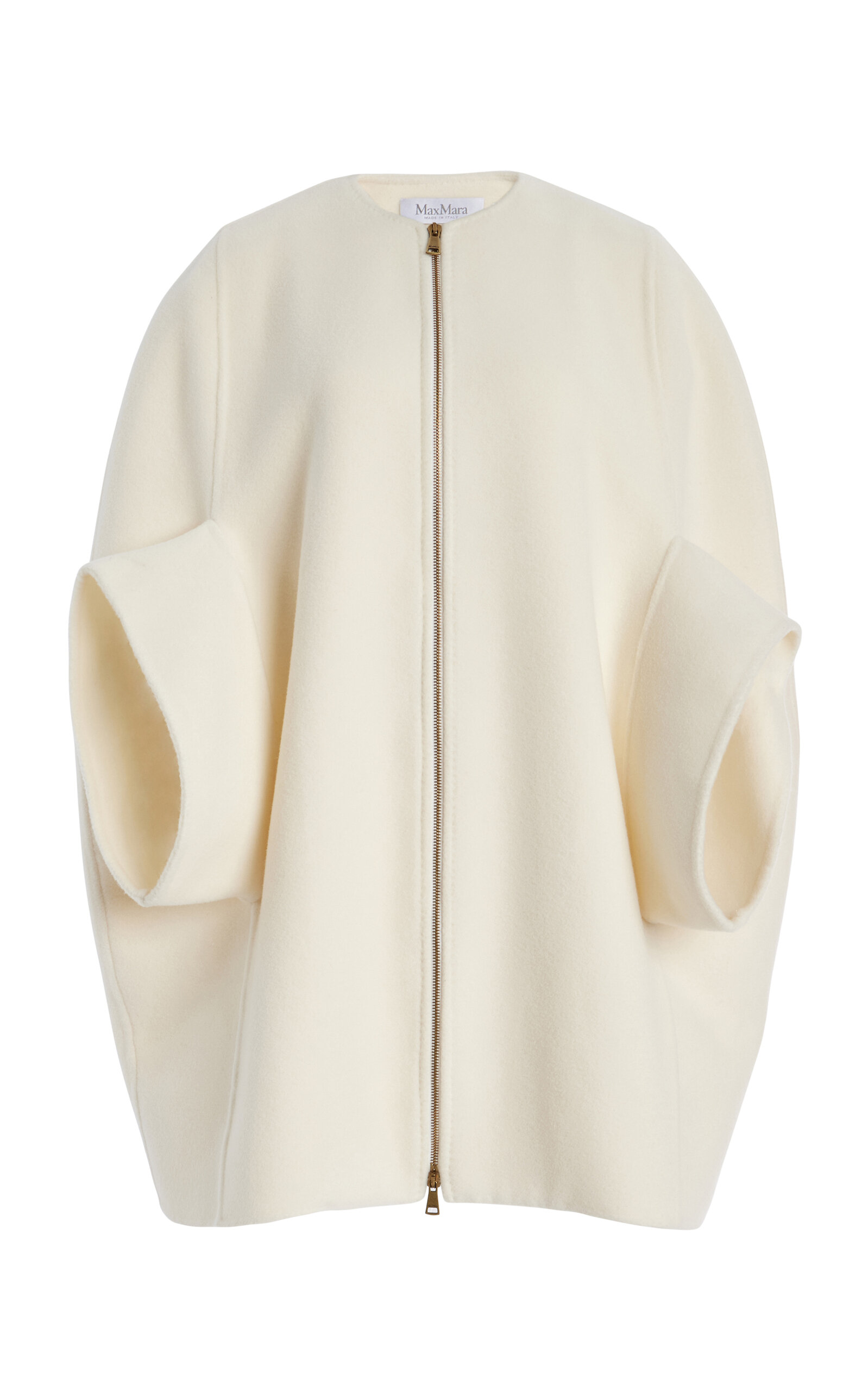 Max Mara Placido Cashmere Coat In White