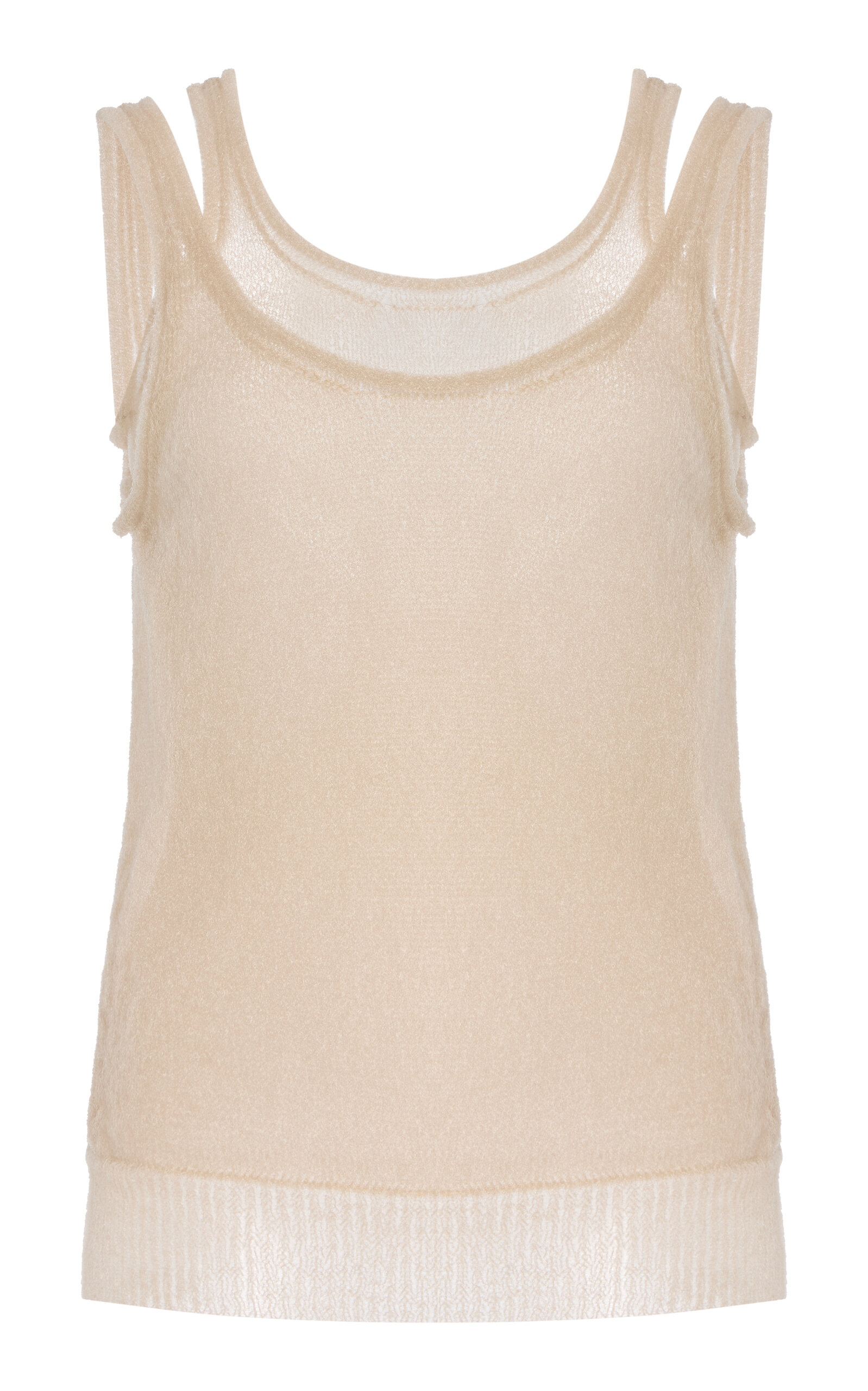 Film Layered Knit Tank Top