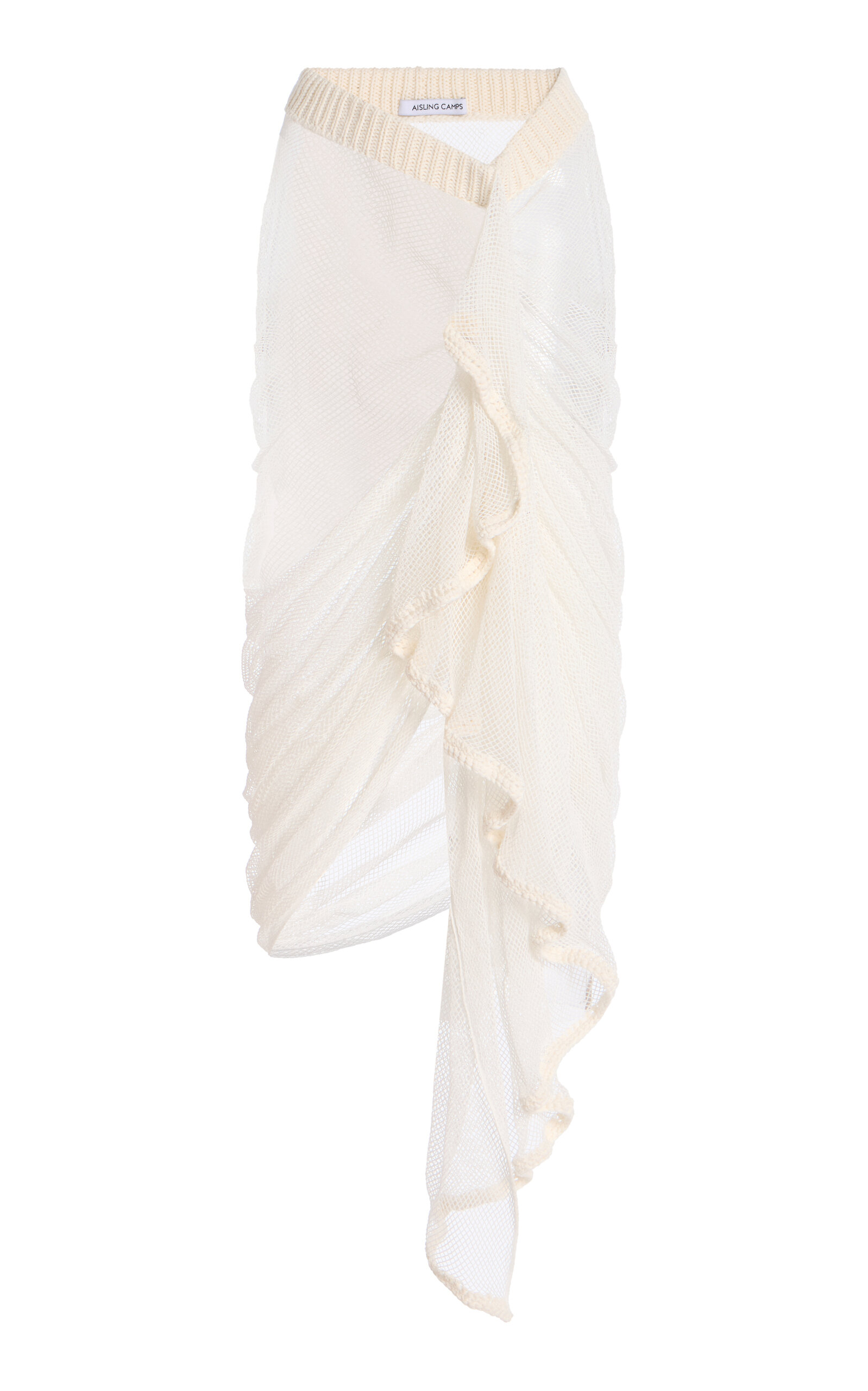 Aisling Camps Wave Cotton-Blend Skirt