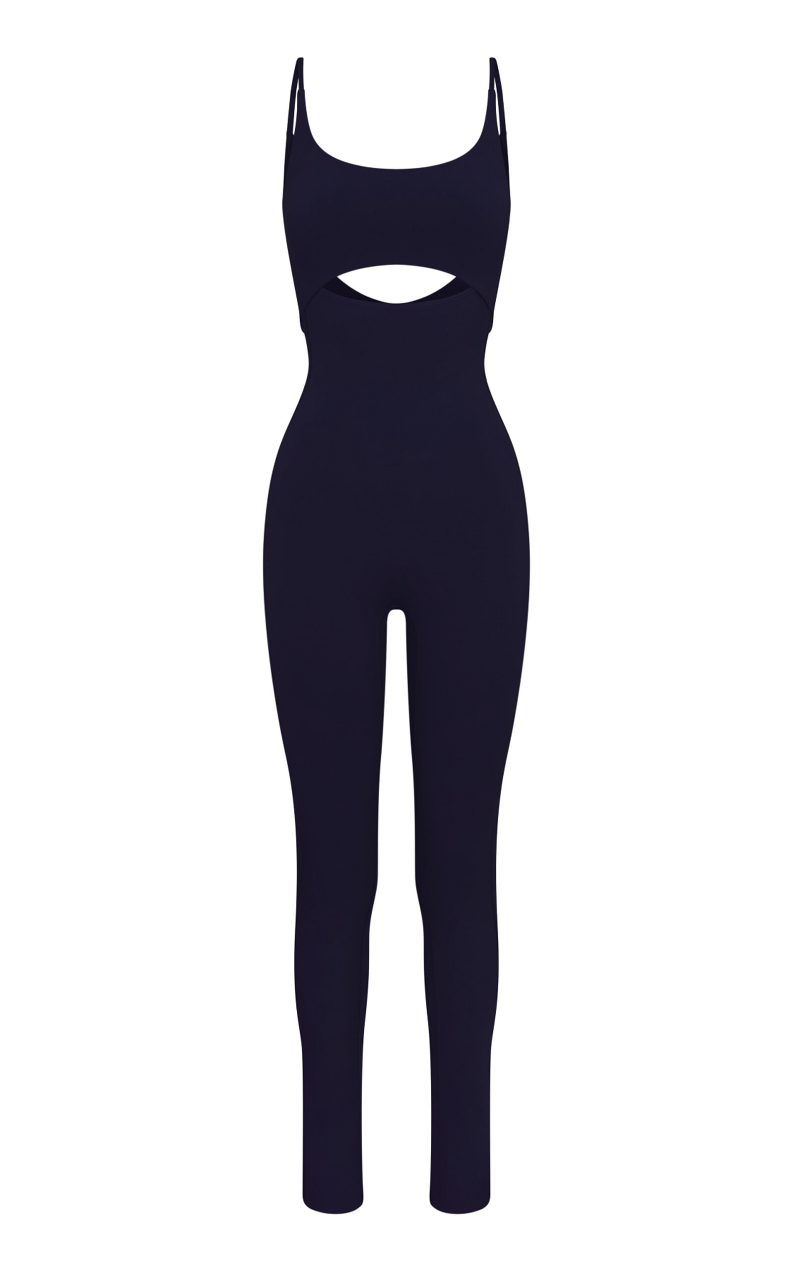 Left On Friday Peak Jersey Playsuit In Navy