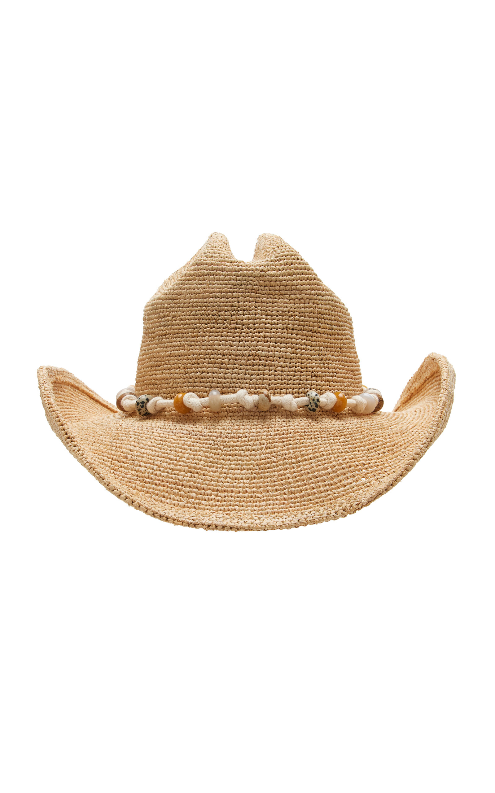 Soleil Soleil Cassidy Raffia Hat In Neutral