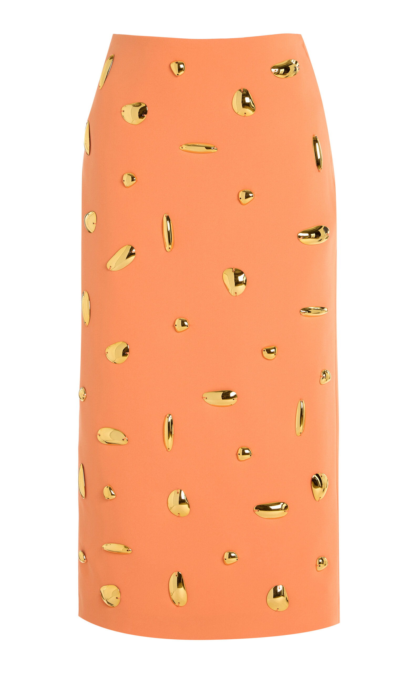 Alexis Palmila Embellished Crepe Midi Skirt - Orange - Men's Clothing