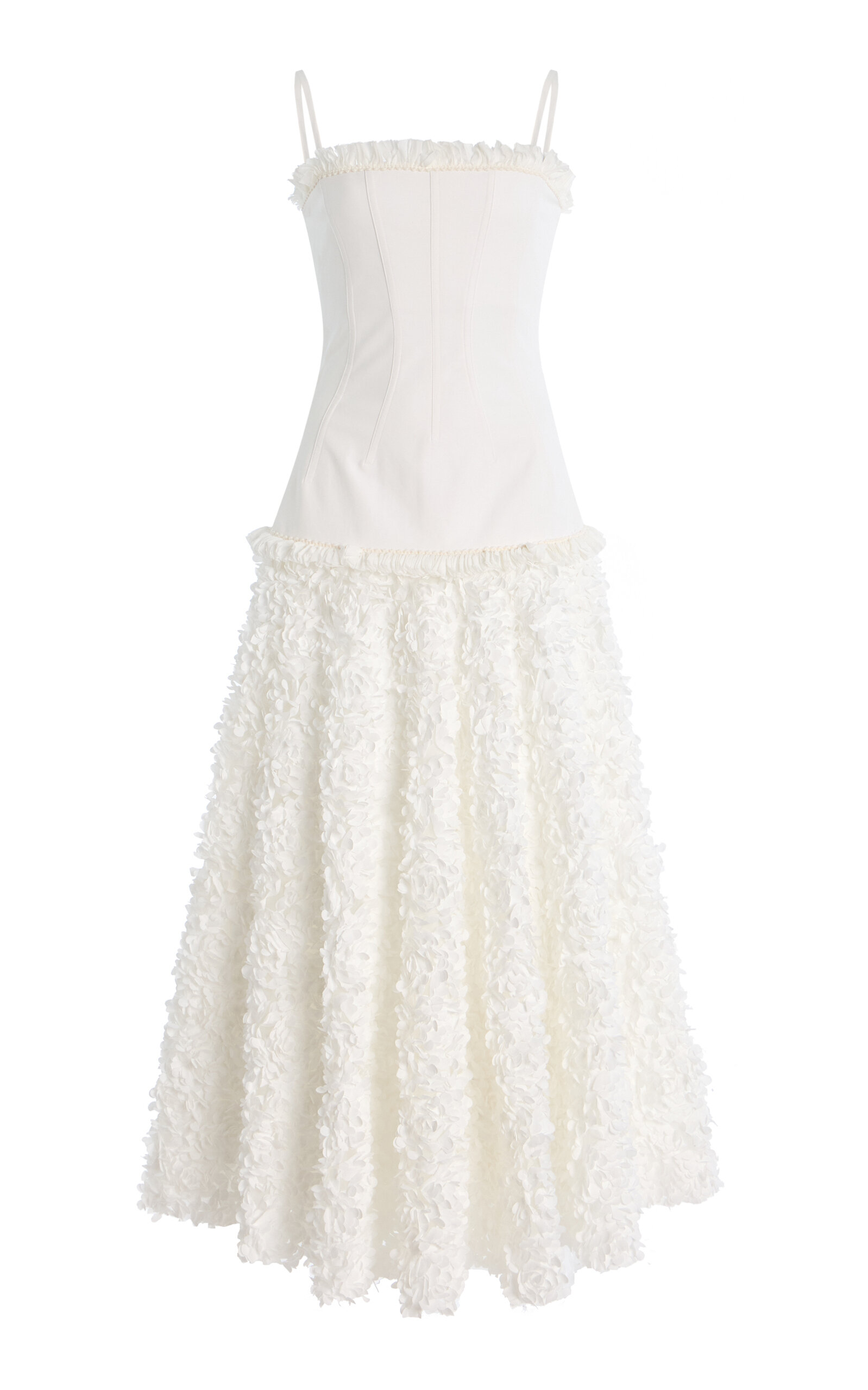 Alexis Maitland Appliquéd Cotton Maxi Dress