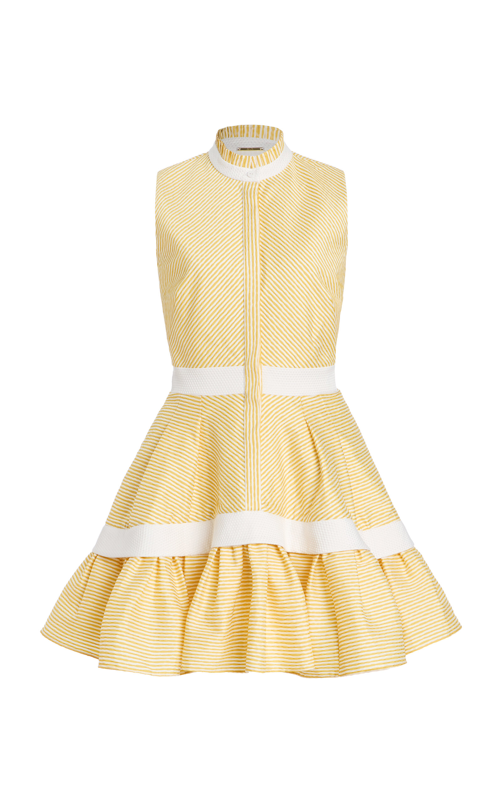 Alexis Natacha Herringbone Mini Shirt Dress