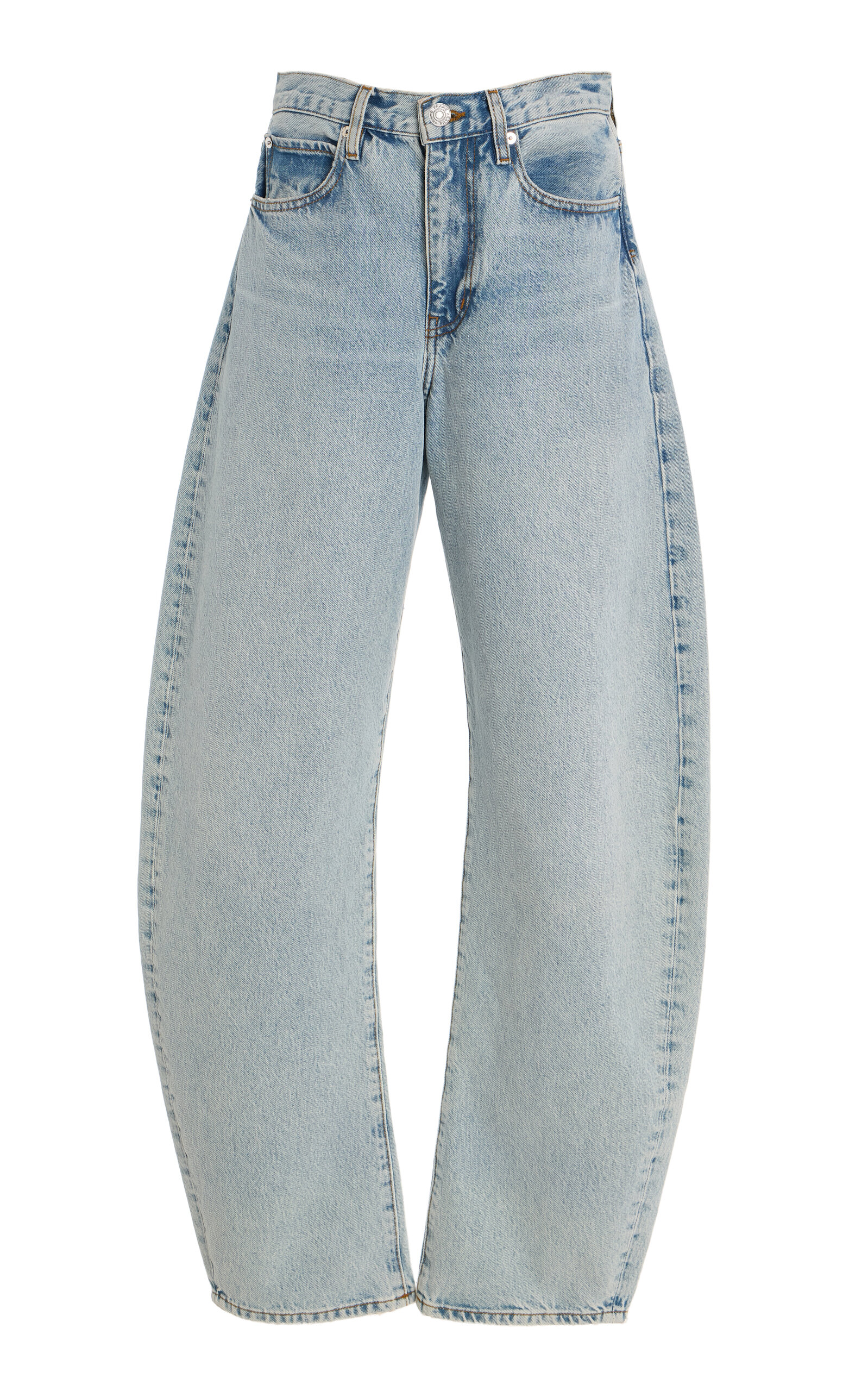FRAME The Bubble Rigid High-Rise Curved Jeans