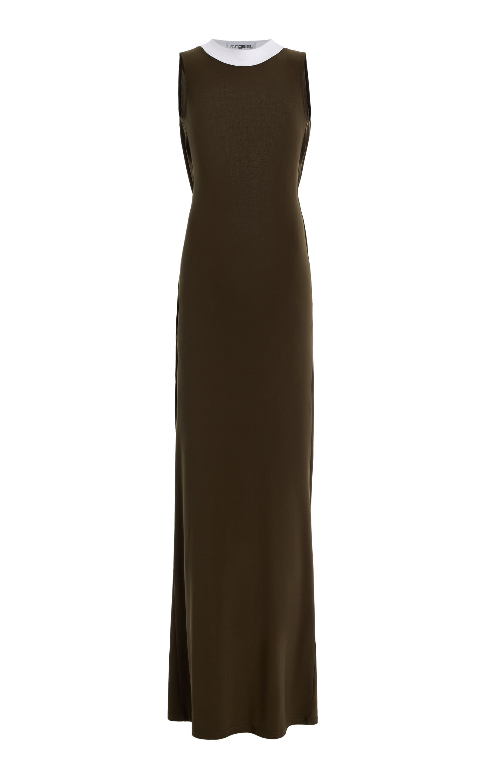 K.ngsley Kort Layered Cotton Jersey Maxi Dress