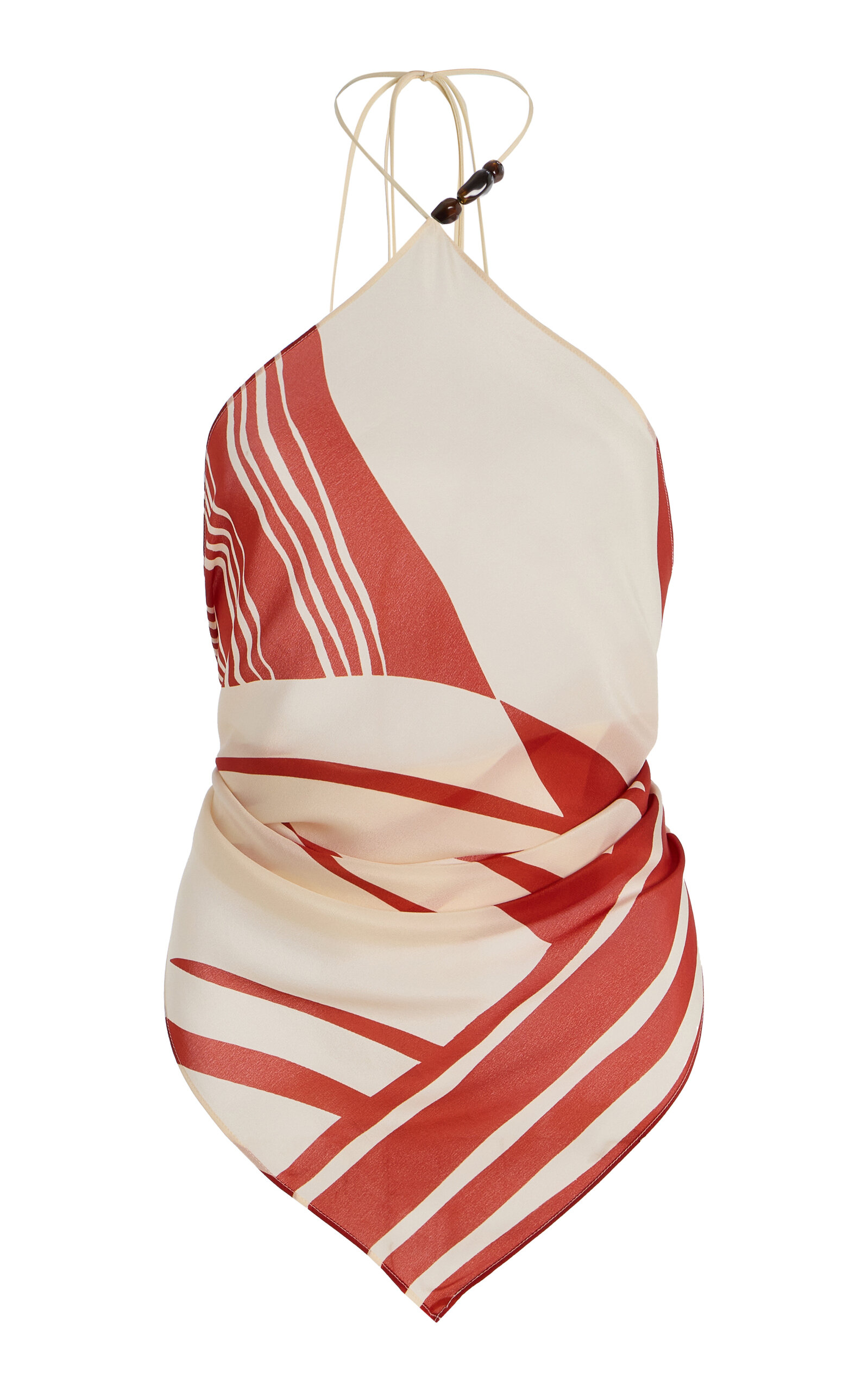 SIR. Exclusive Riviera Calla Silk Crepe de Chine Scarf Top