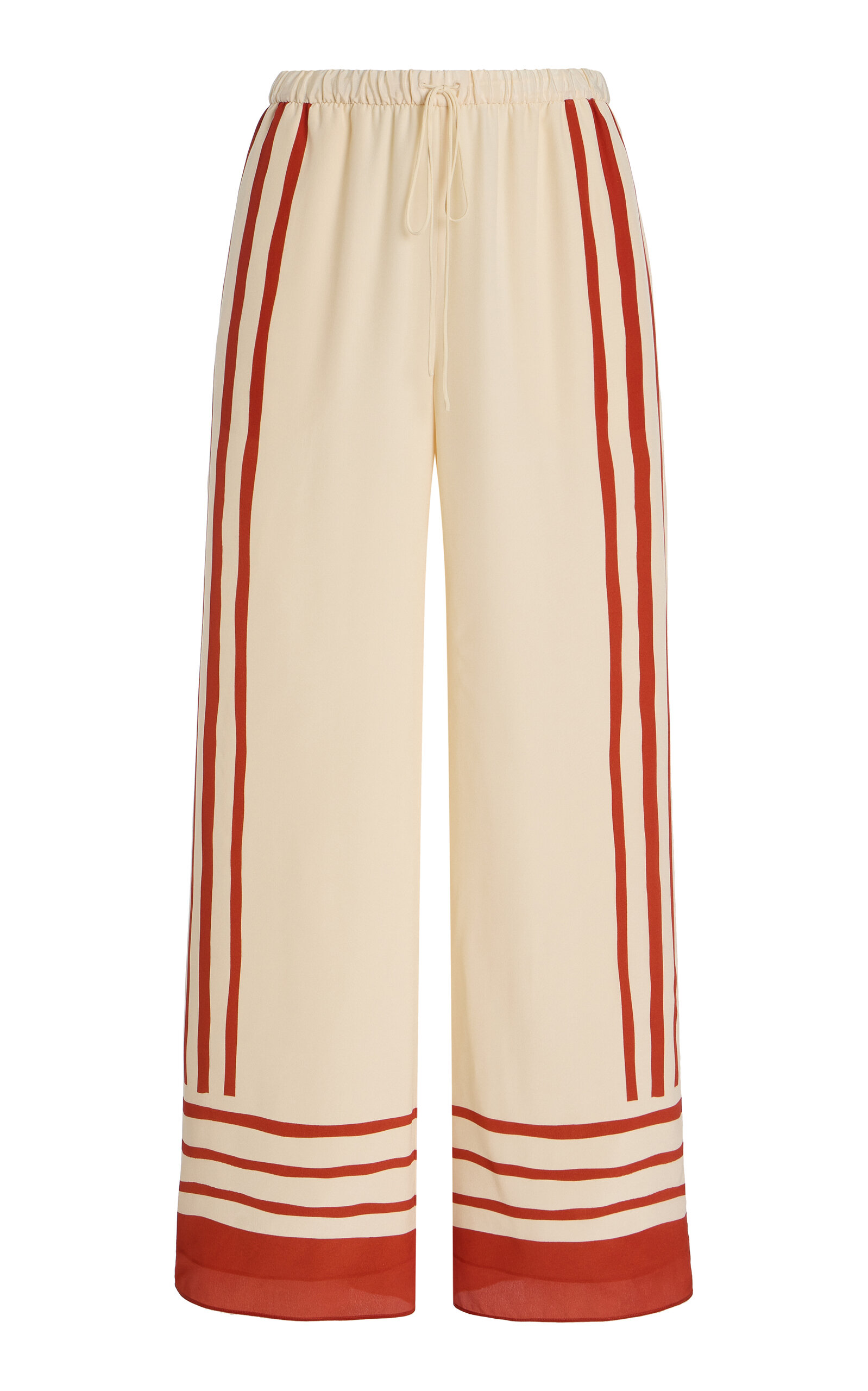 SIR Exclusive Riviera Calla Silk Crepe de Chine Pants - Orange