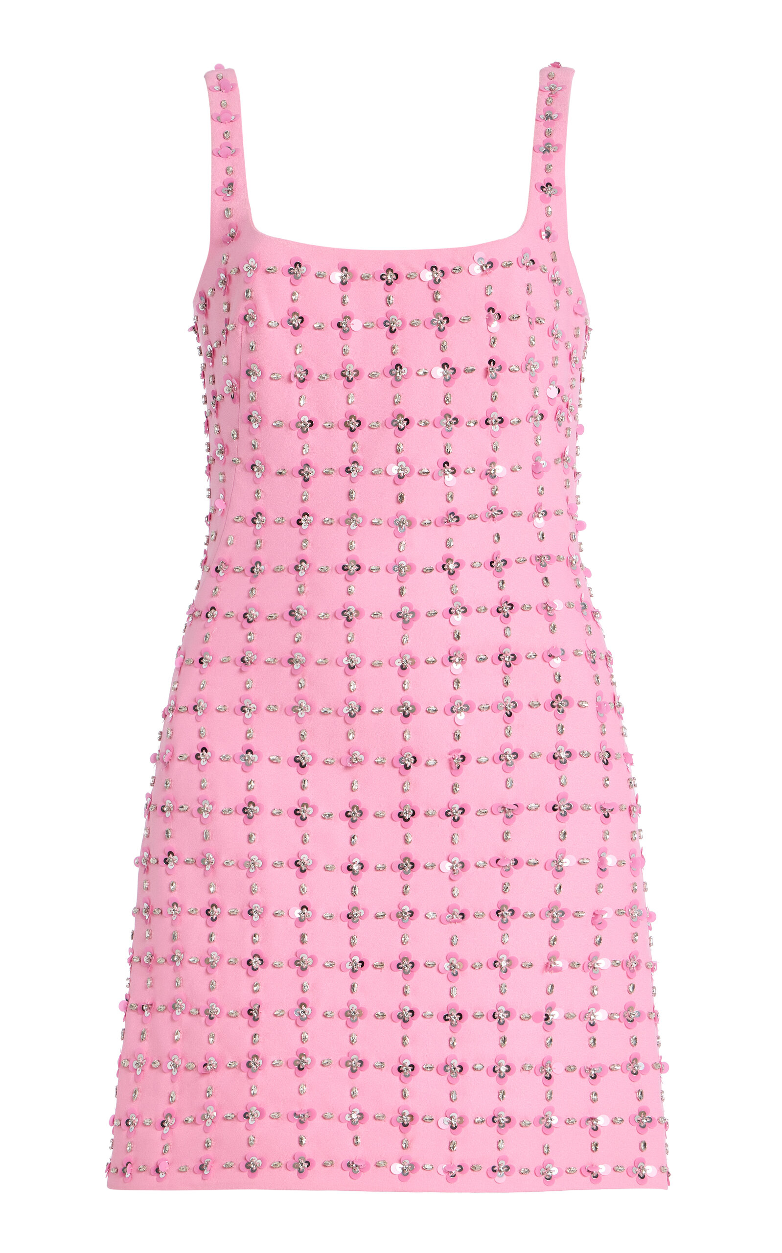 SIMKHAI Ziva Embellished Crepe Mini Dress - Pink - Women's Clothing