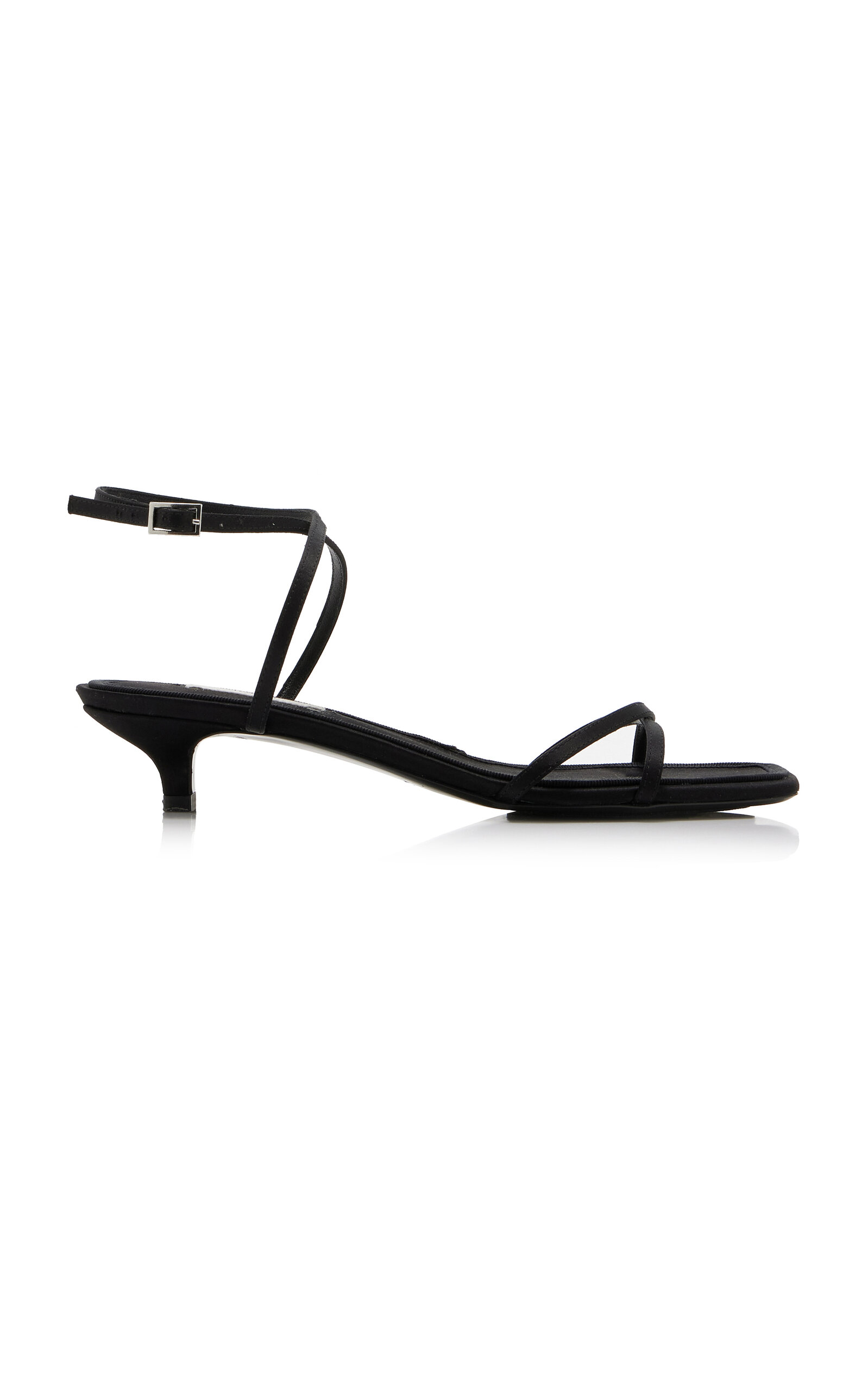 Toteme Satin Crossover Sandals - Women's Shoes