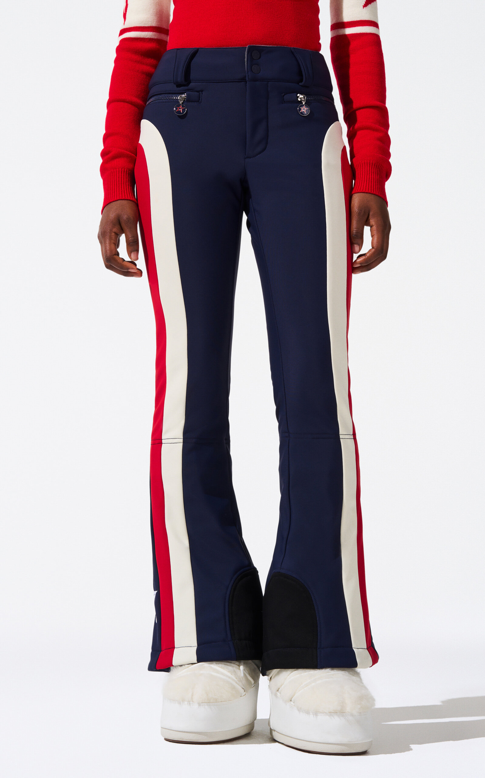 Perfect Moment Mid-rise Queenie Ski Pant L In Blue