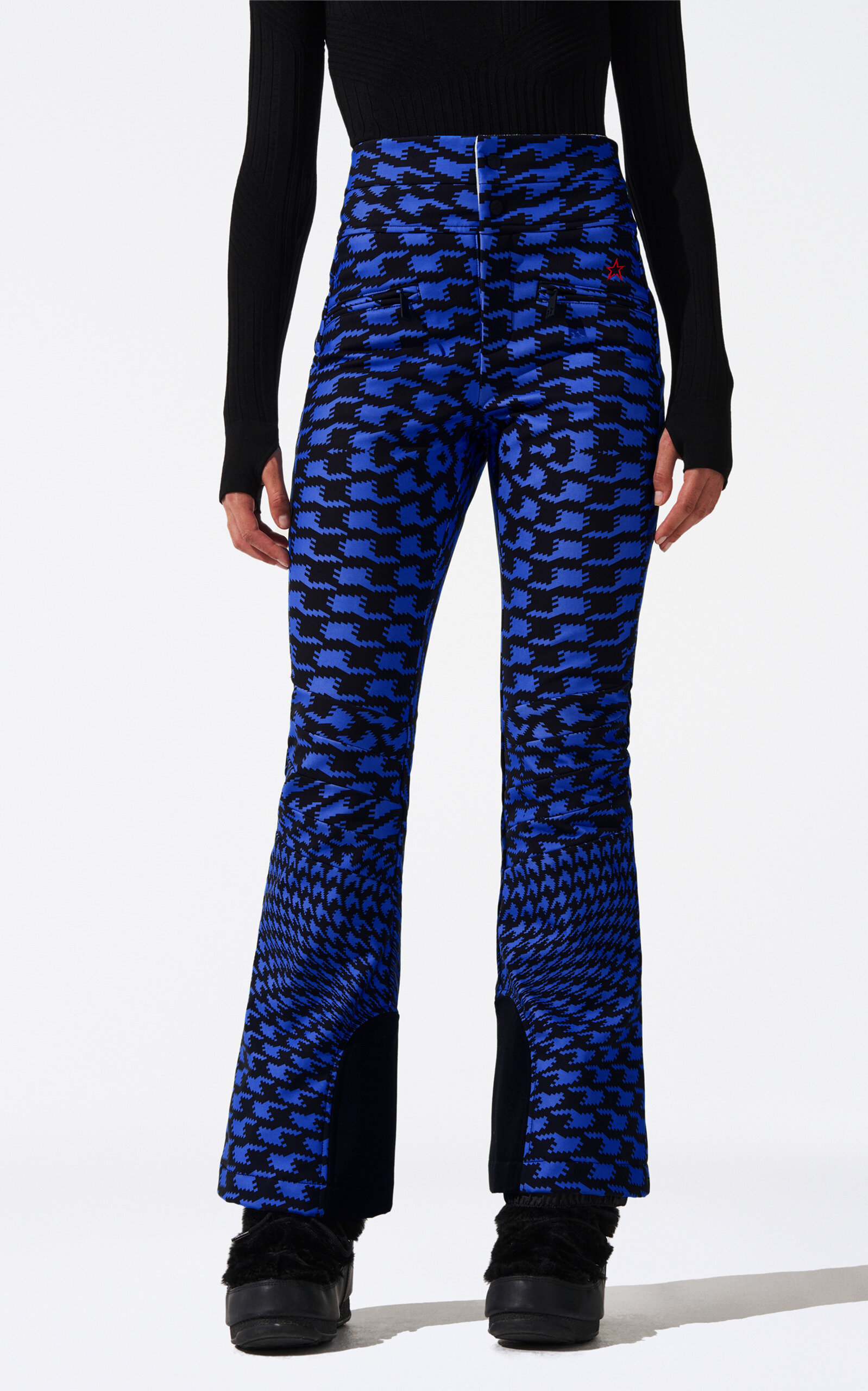 Perfect Moment Aurora High-rise Nylon Flared Ski Pants In Print
