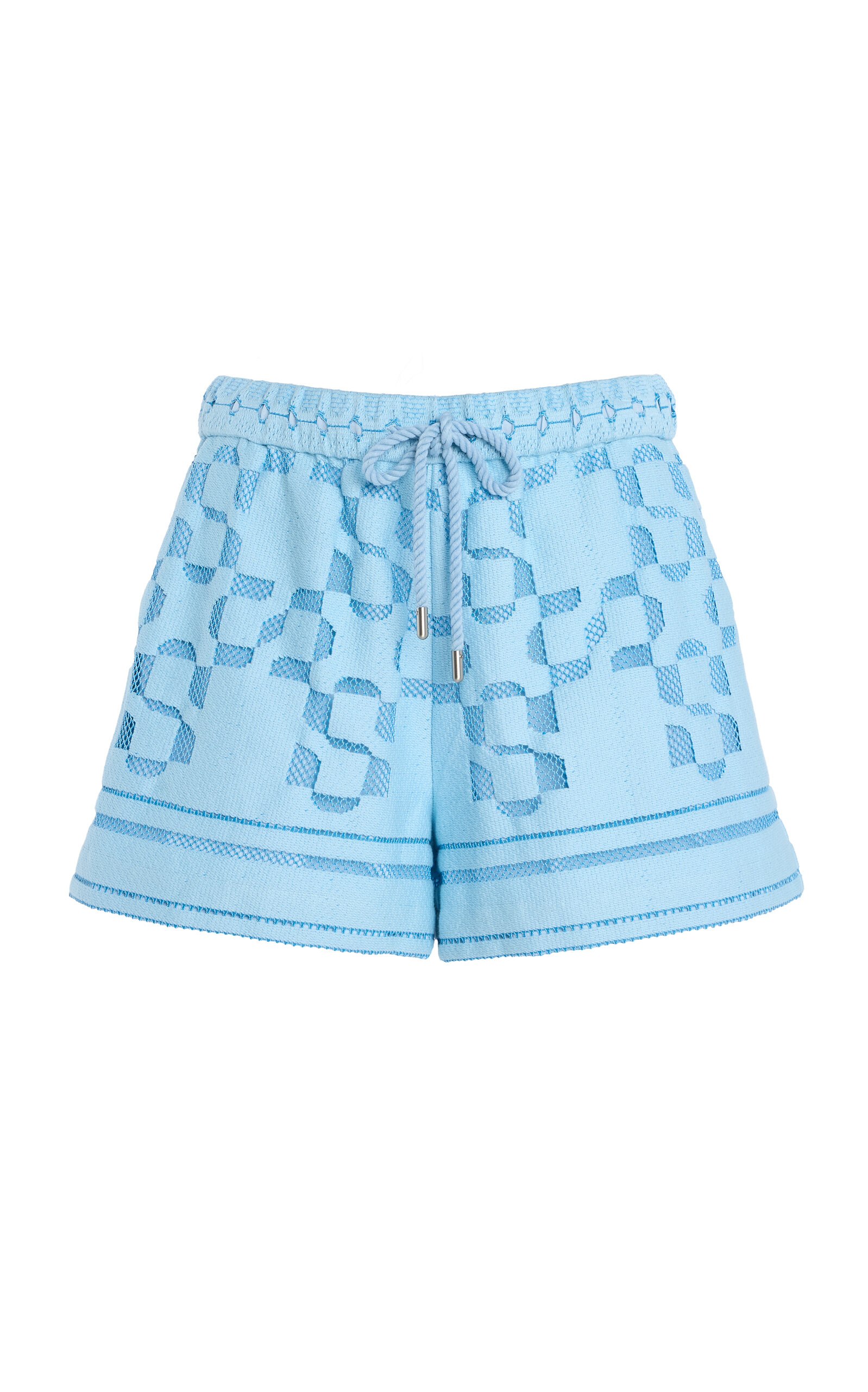 SIMKHAI Hannah Cotton-Blend Shorts - Blue