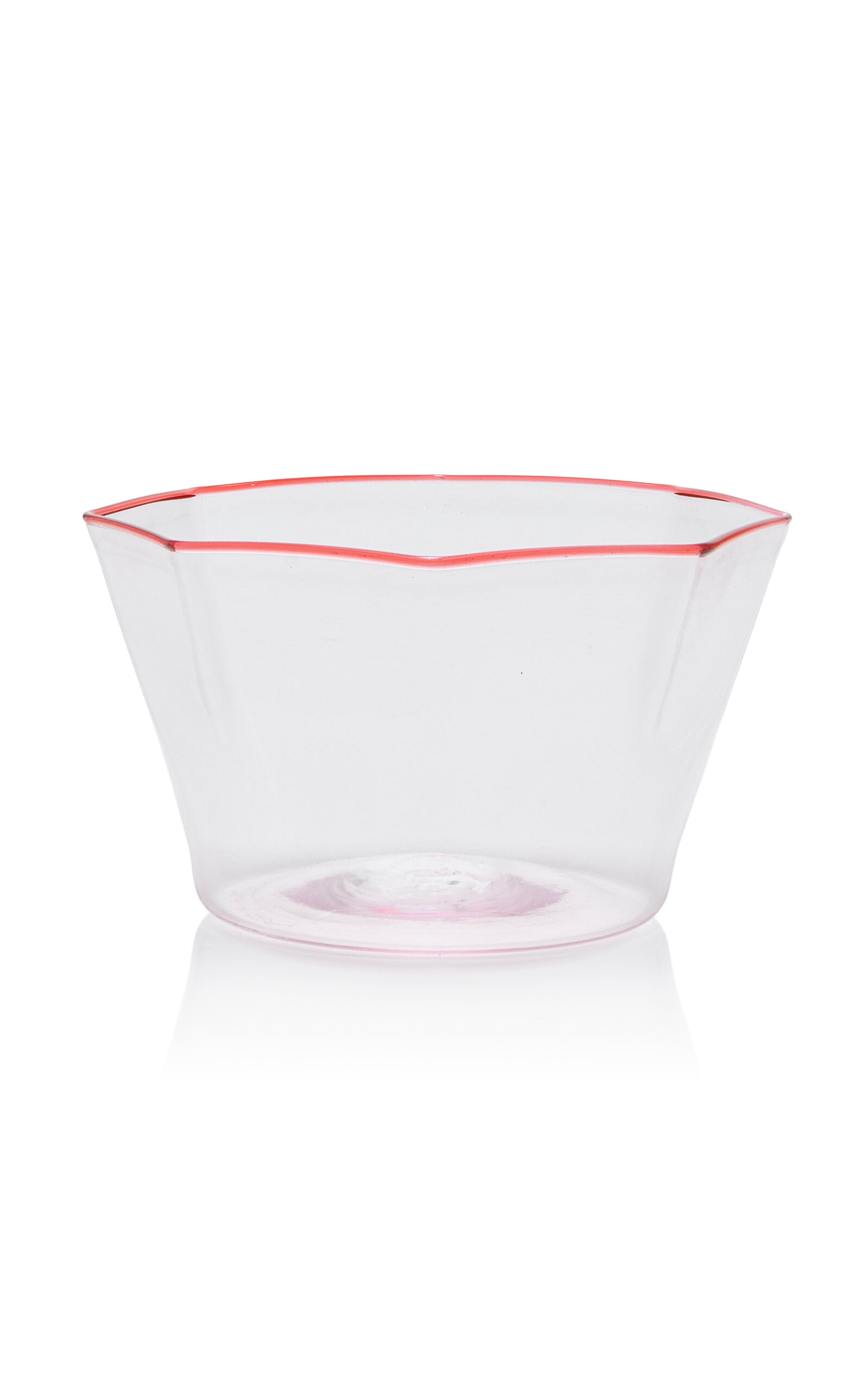 Moda Domus Murano Glass Bowl In Pink