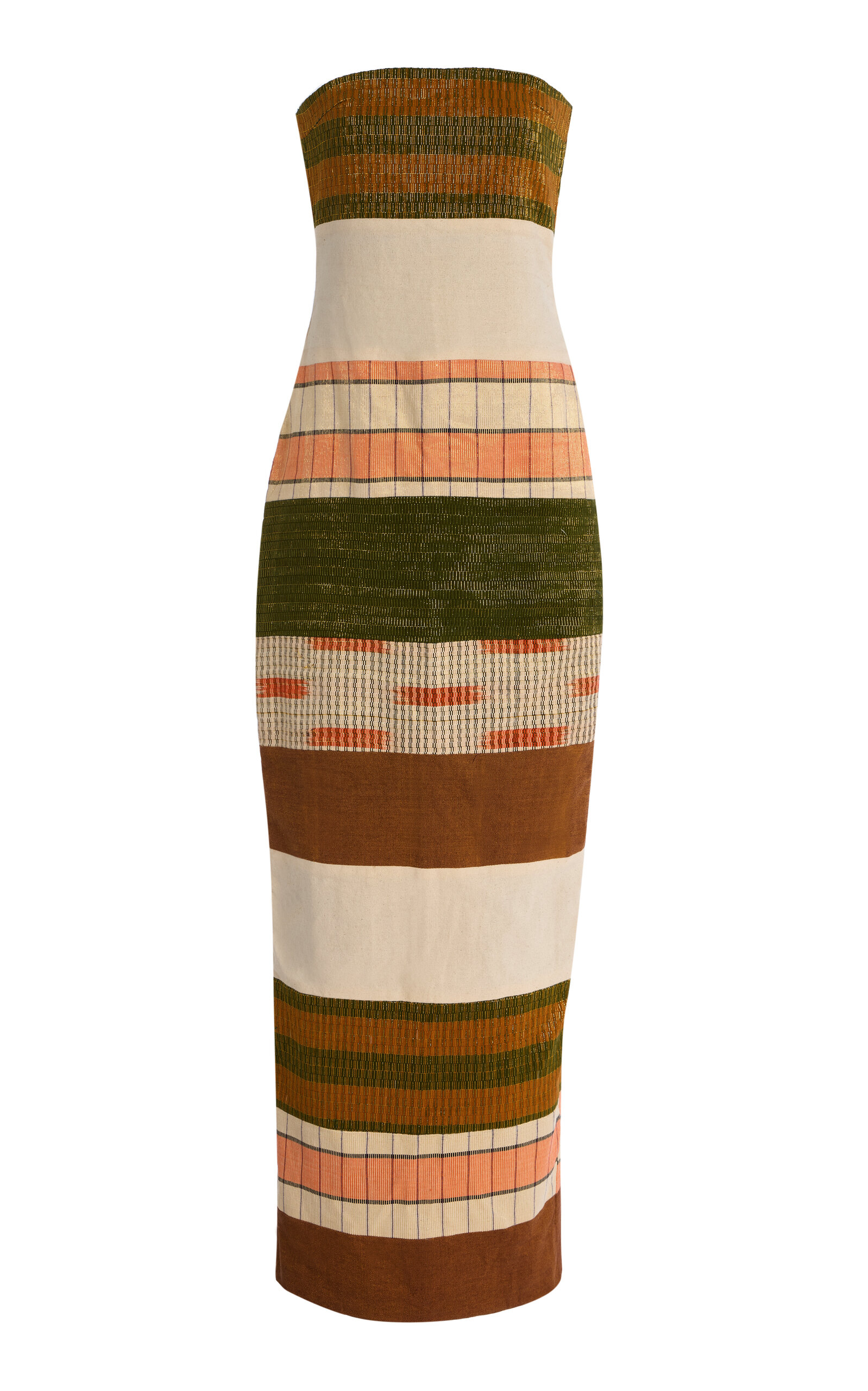 Kilentar Exclusive Awo Handwoven Cotton Patchwork Maxi Dress