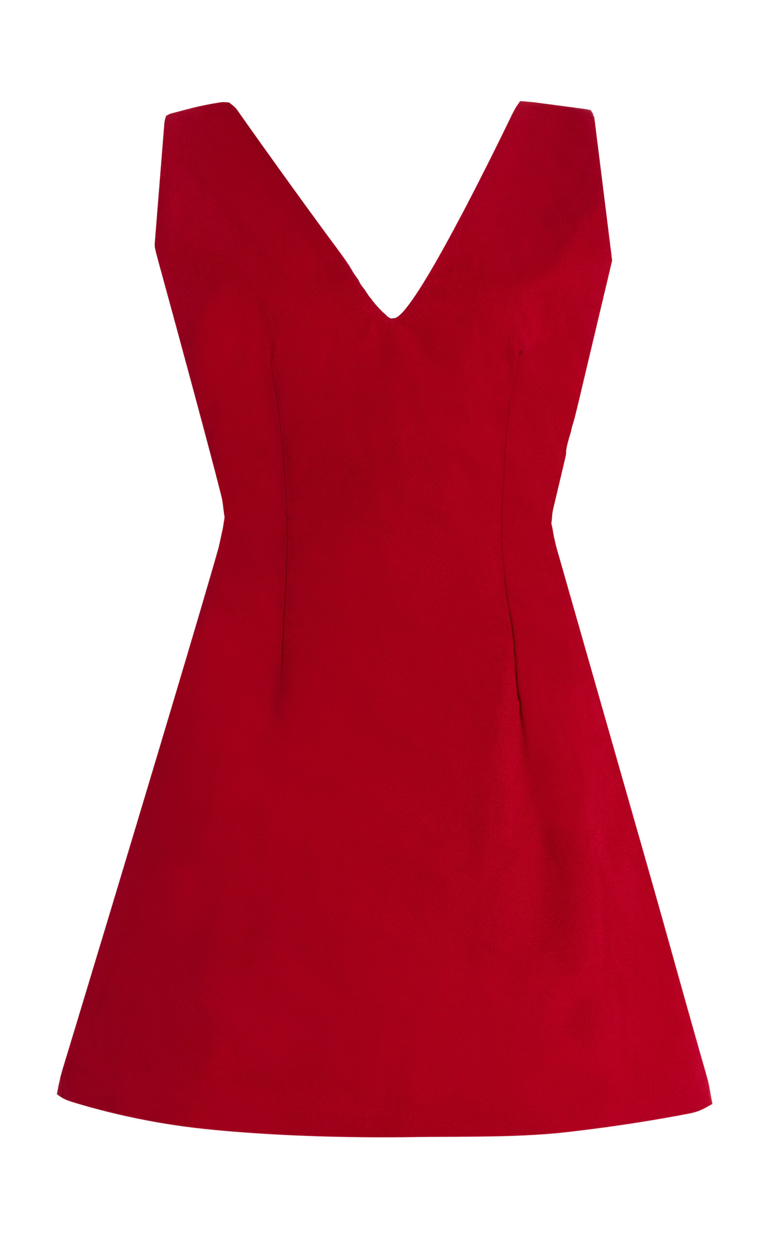 Exclusive Aladun Open-Back Crepe Mini Dress