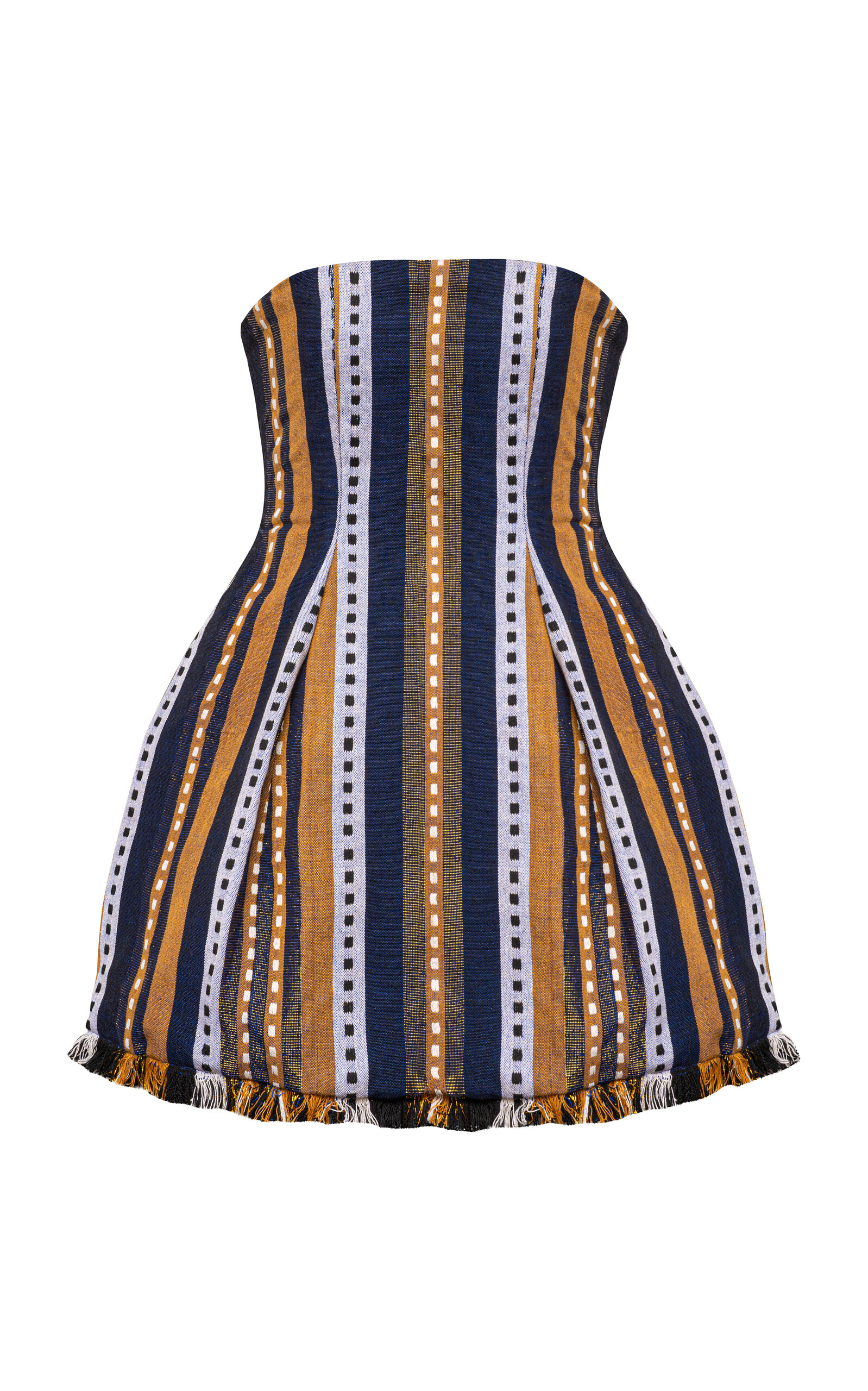 Kilentar Exclusive Ise Woven Cotton Mini Dress - Multi - Women's Clothing