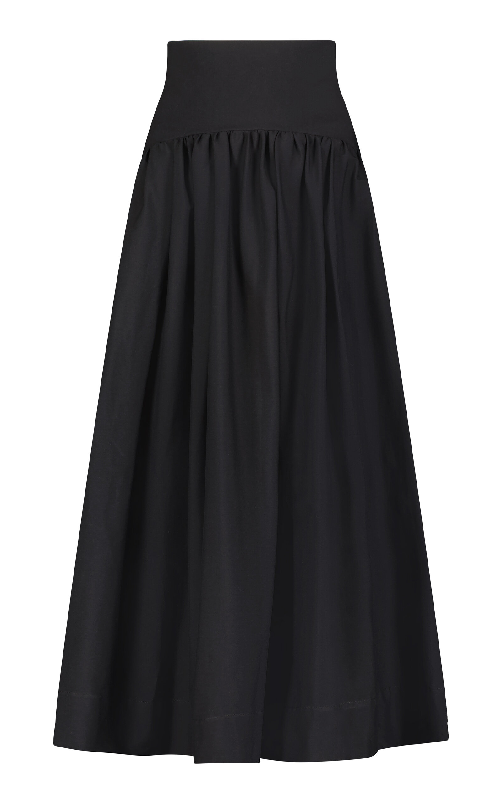 Cotton-Blend Poplin Skirt