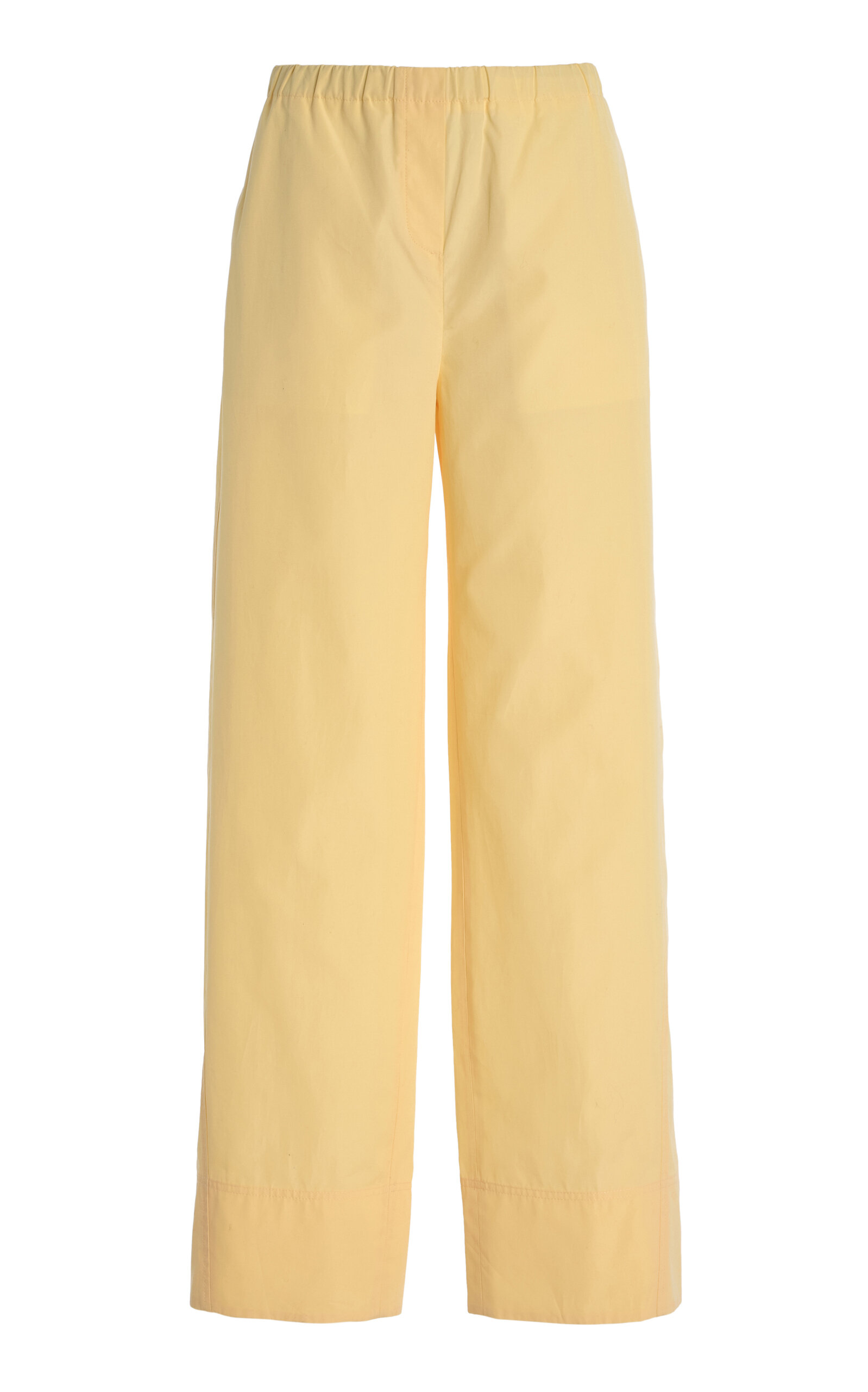 Totême Twisted Seam Cotton Wide-leg Pants