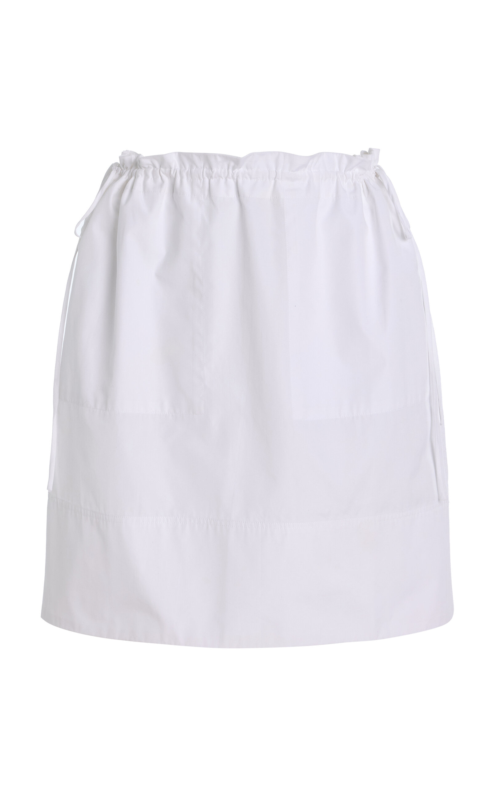 Totême Drawstring Cotton Mini Skirt