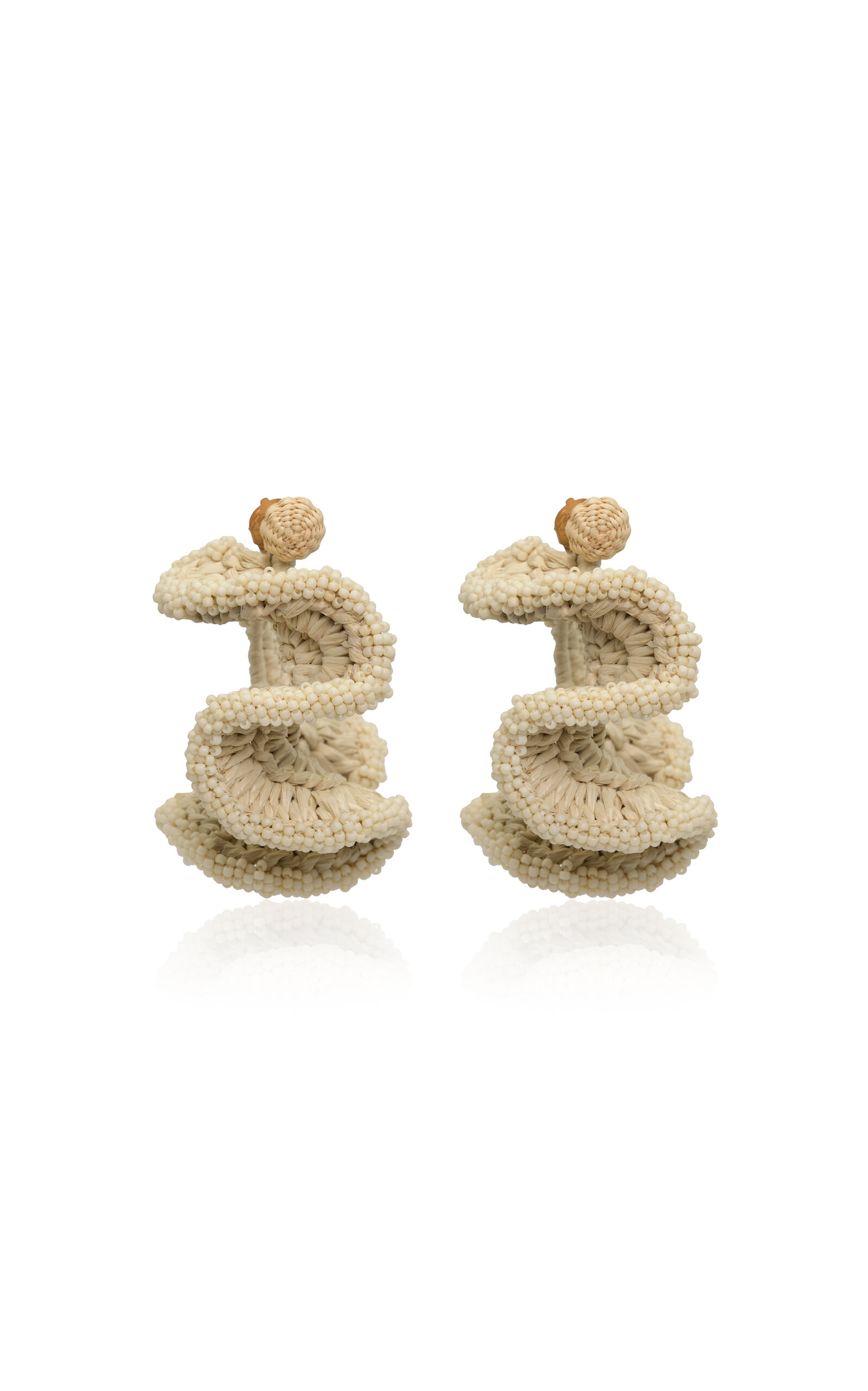 Johanna Ortiz Artistic Expressions Hoop Earrings In White