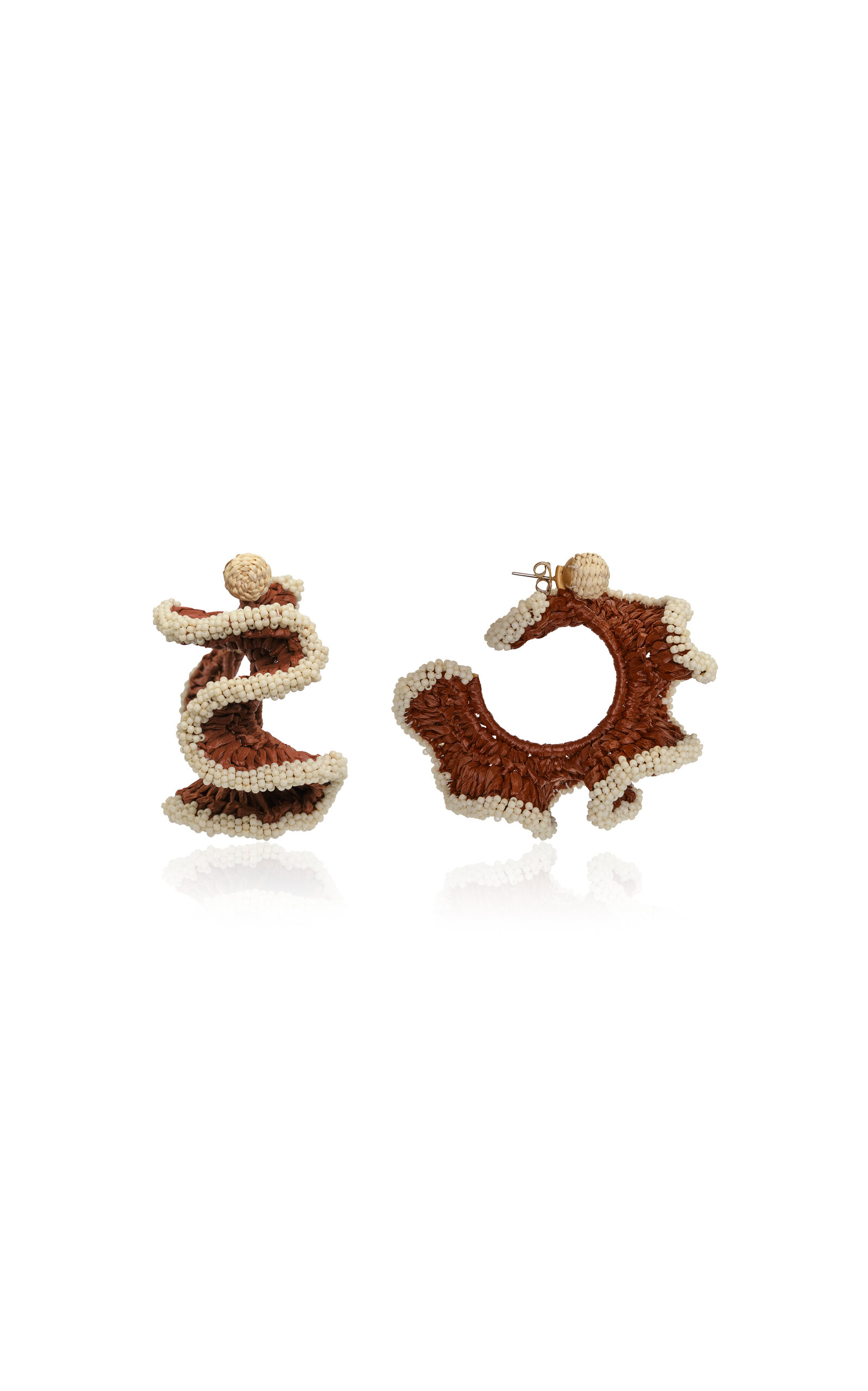 Johanna Ortiz Artistic Expressions Hoop Earrings In Orange