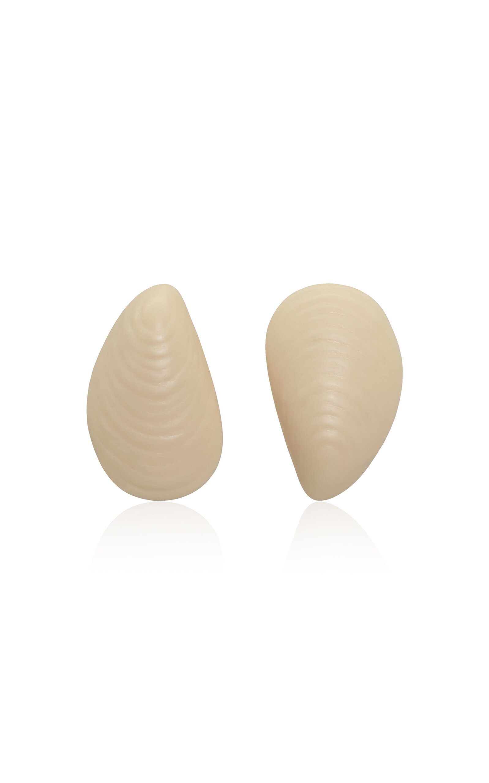 Johanna Ortiz Self Exploration Shell Earrings In White