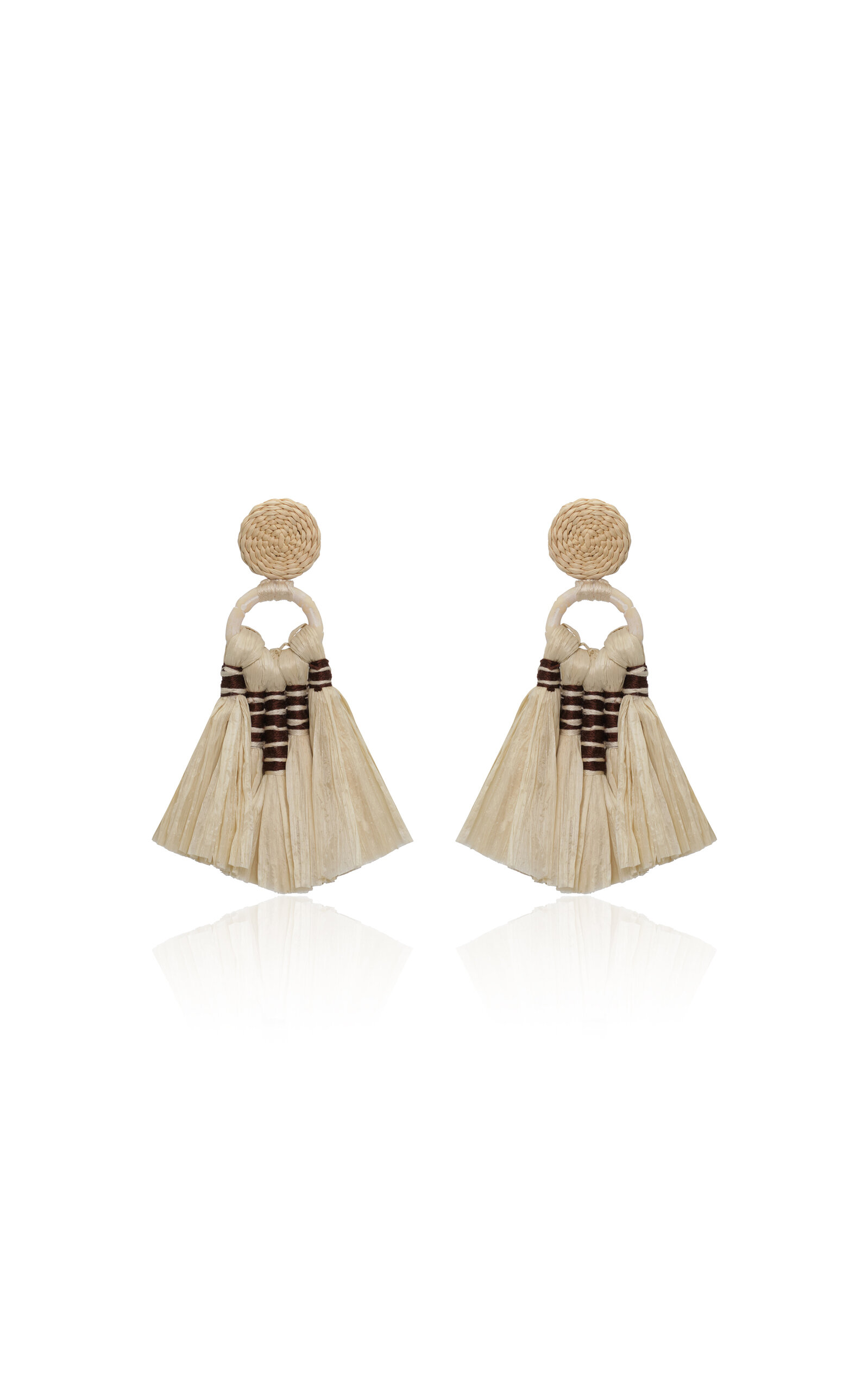 Johanna Ortiz Eternal Existence Palm Drop Earrings In White