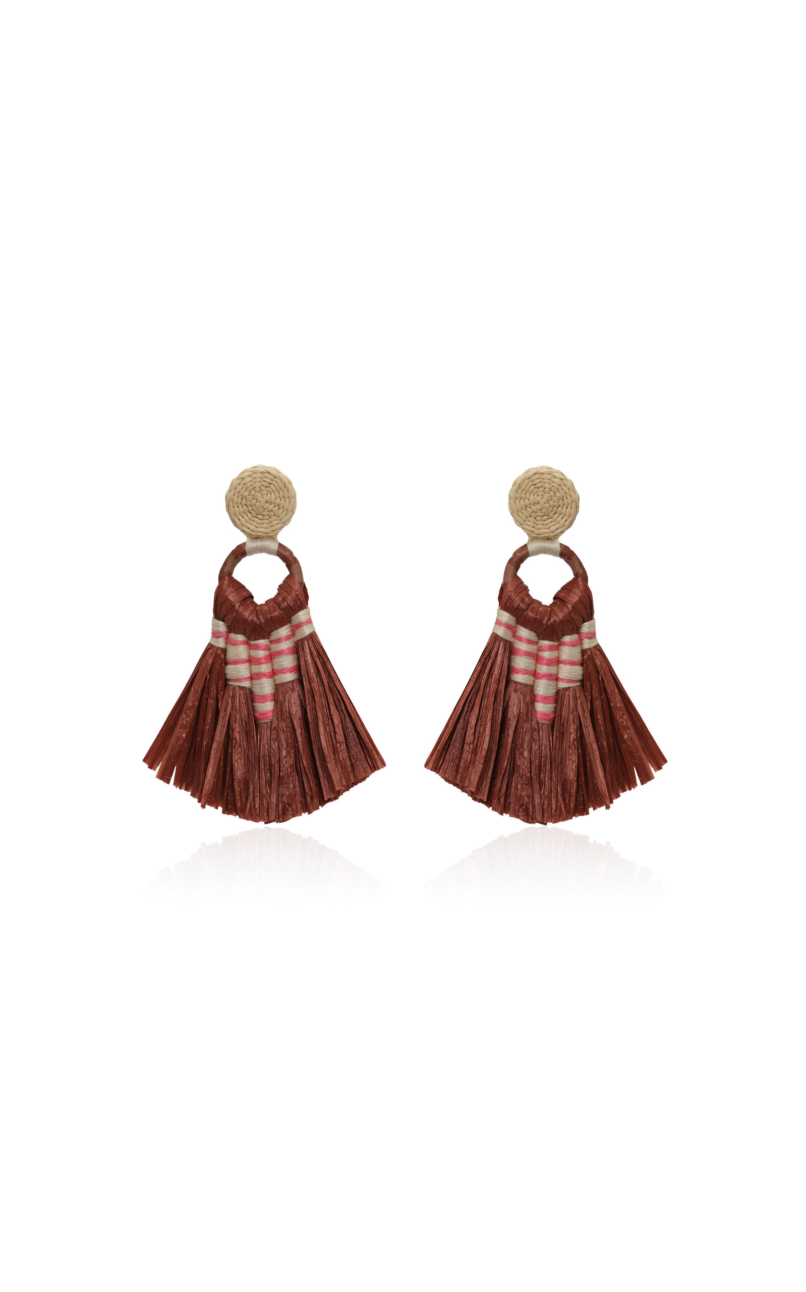 Johanna Ortiz Eternal Existence Palm Drop Earrings In Pink