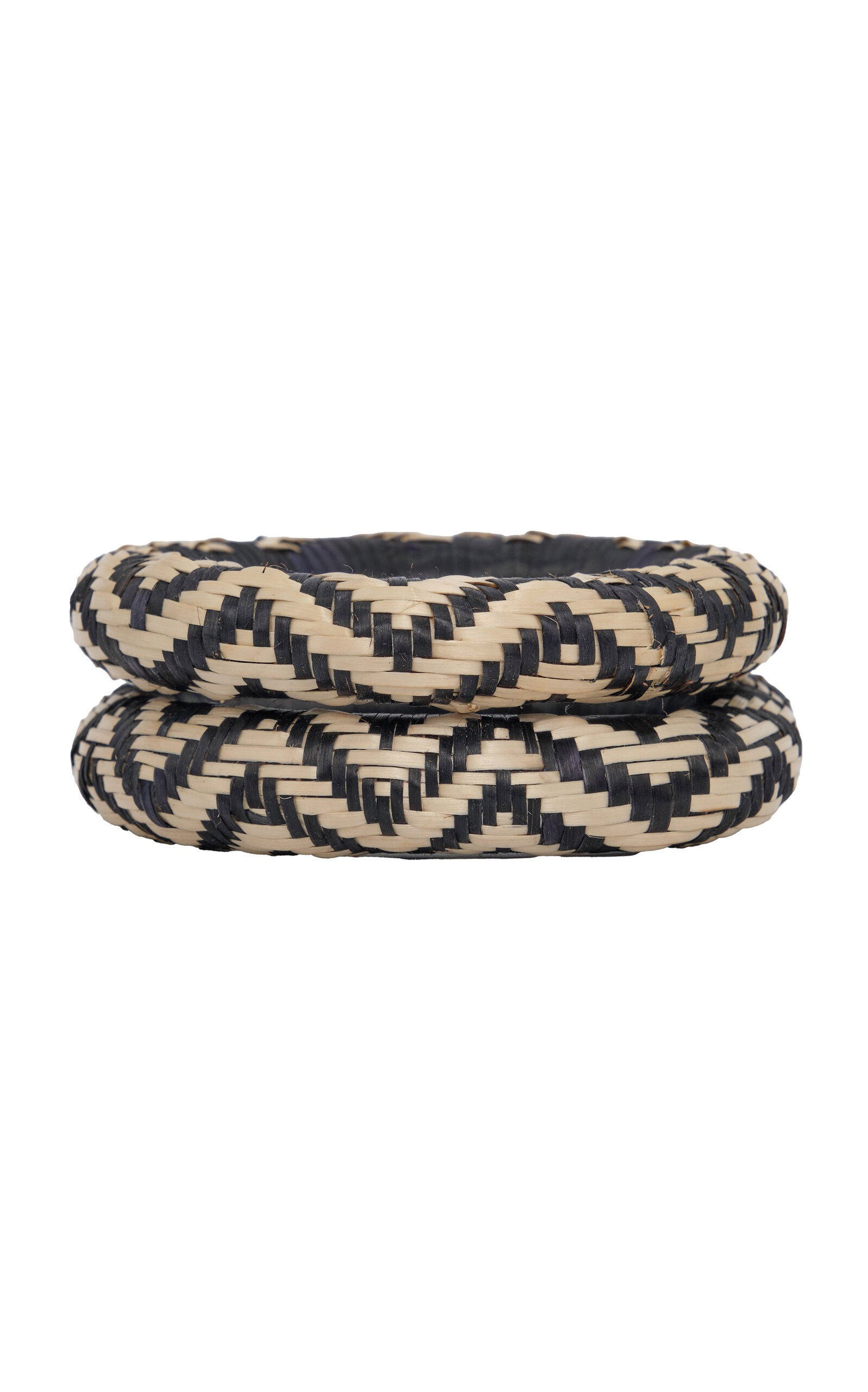 Johanna Ortiz Cosmic Serpent Palm Bangles Set In Black