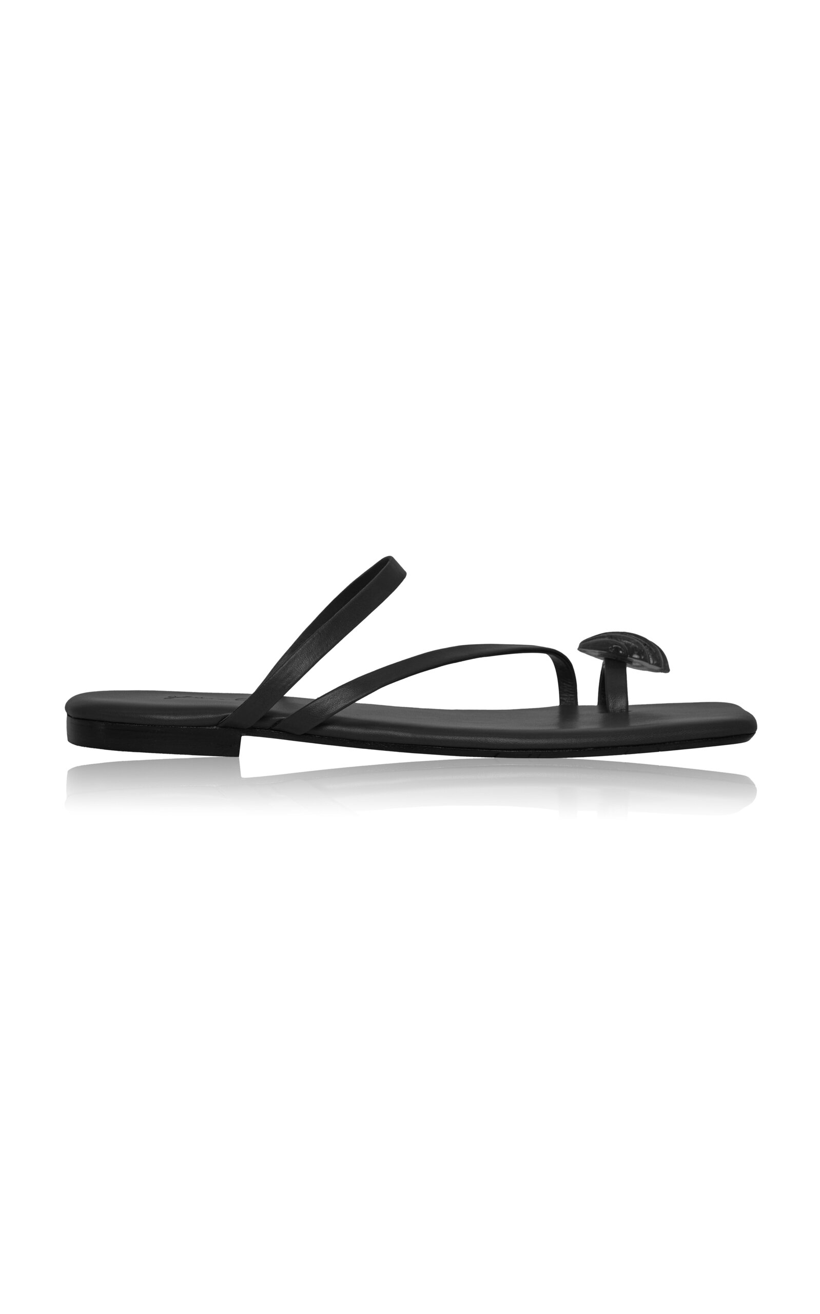 Johanna Ortiz Camino De Las Almas Leather Sandals In Black
