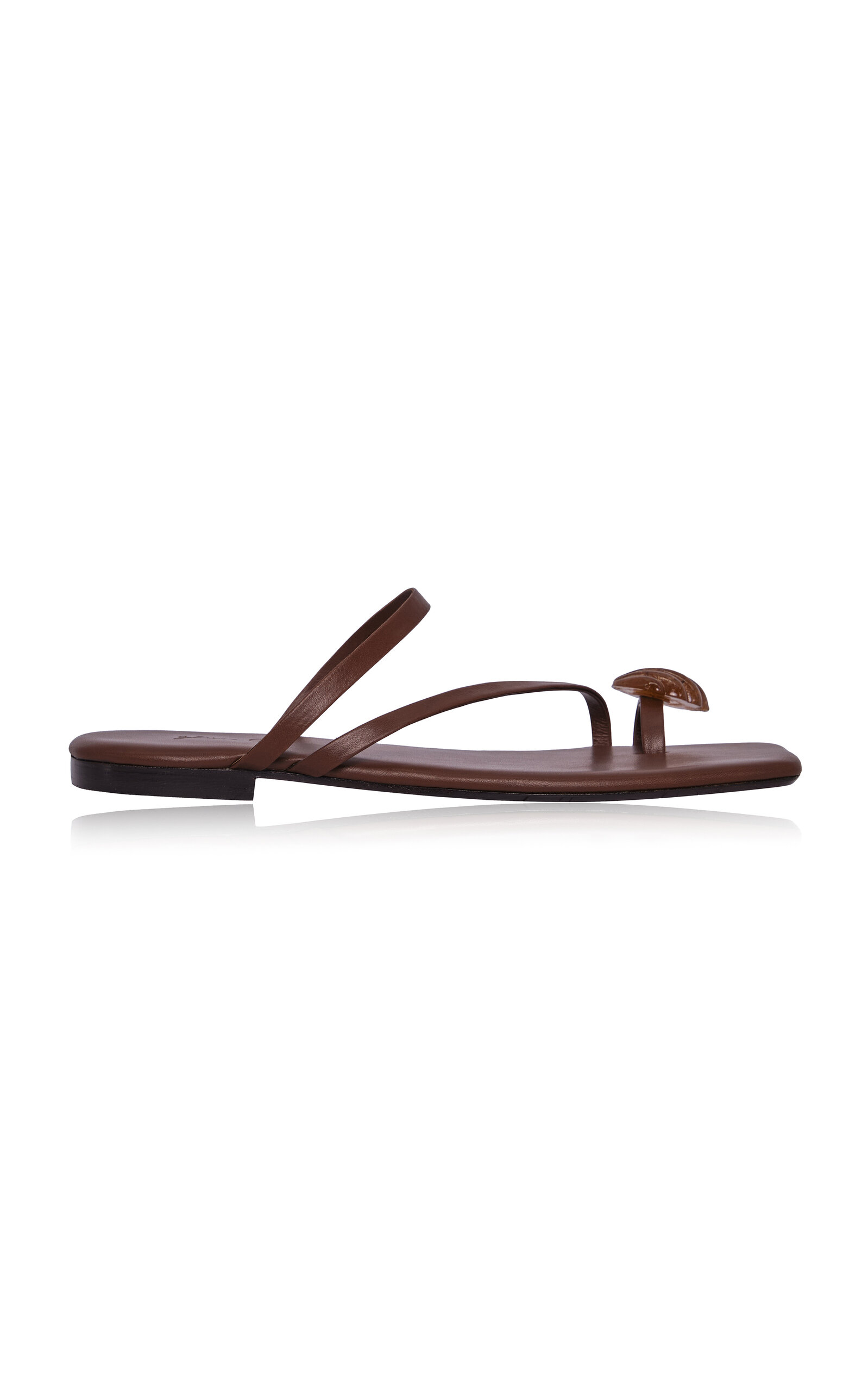 Johanna Ortiz Camino De Las Almas Leather Sandals In Brown