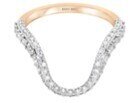 Marie Mas 18k Rose Gold And Diamond Aura Full Pavé Ring In Pink
