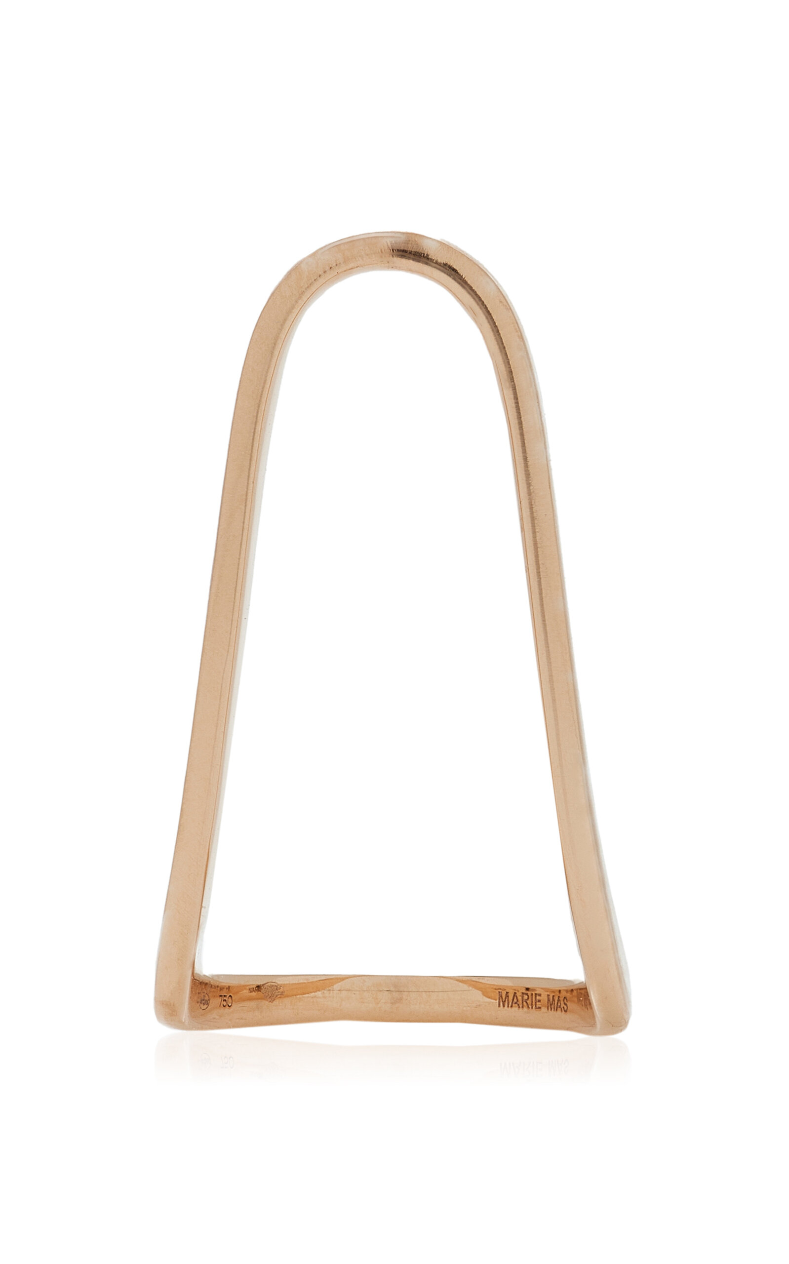 Marie Mas 18k Rose Gold Aura Ring In Pink