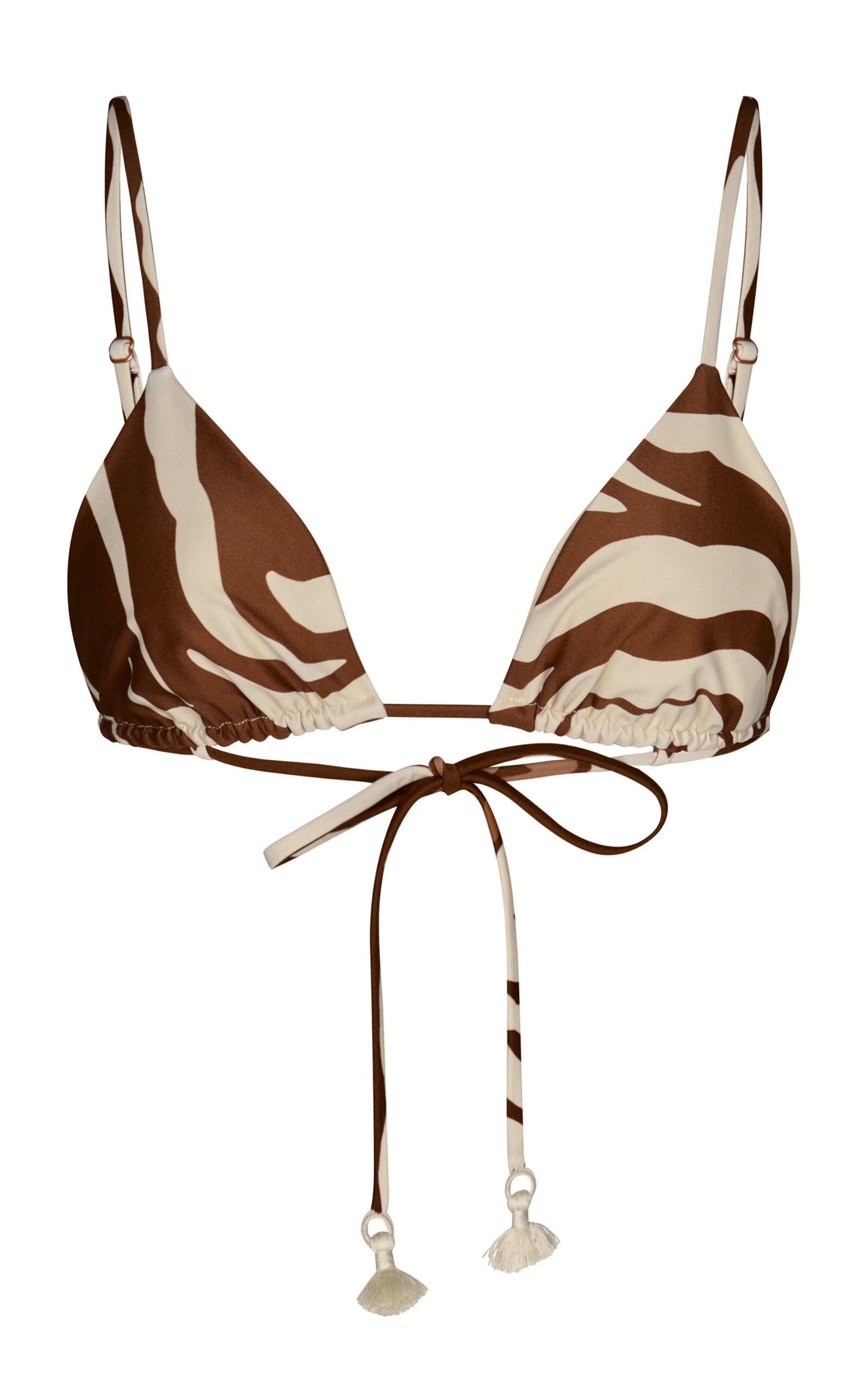 Johanna Ortiz Konibo Triangle Bikini Top In Multi