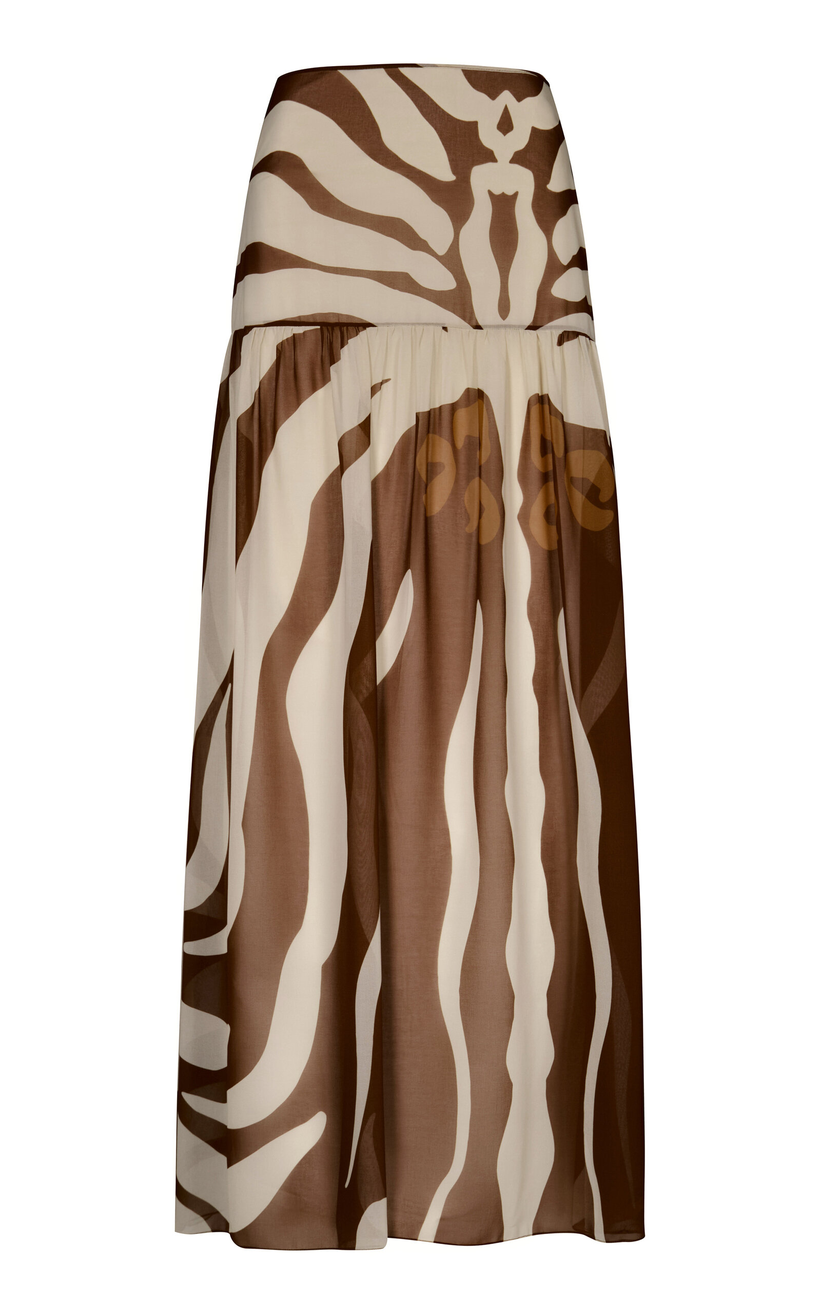 Johanna Ortiz Bohemia Convertible Georgette Midi Dress In Multi